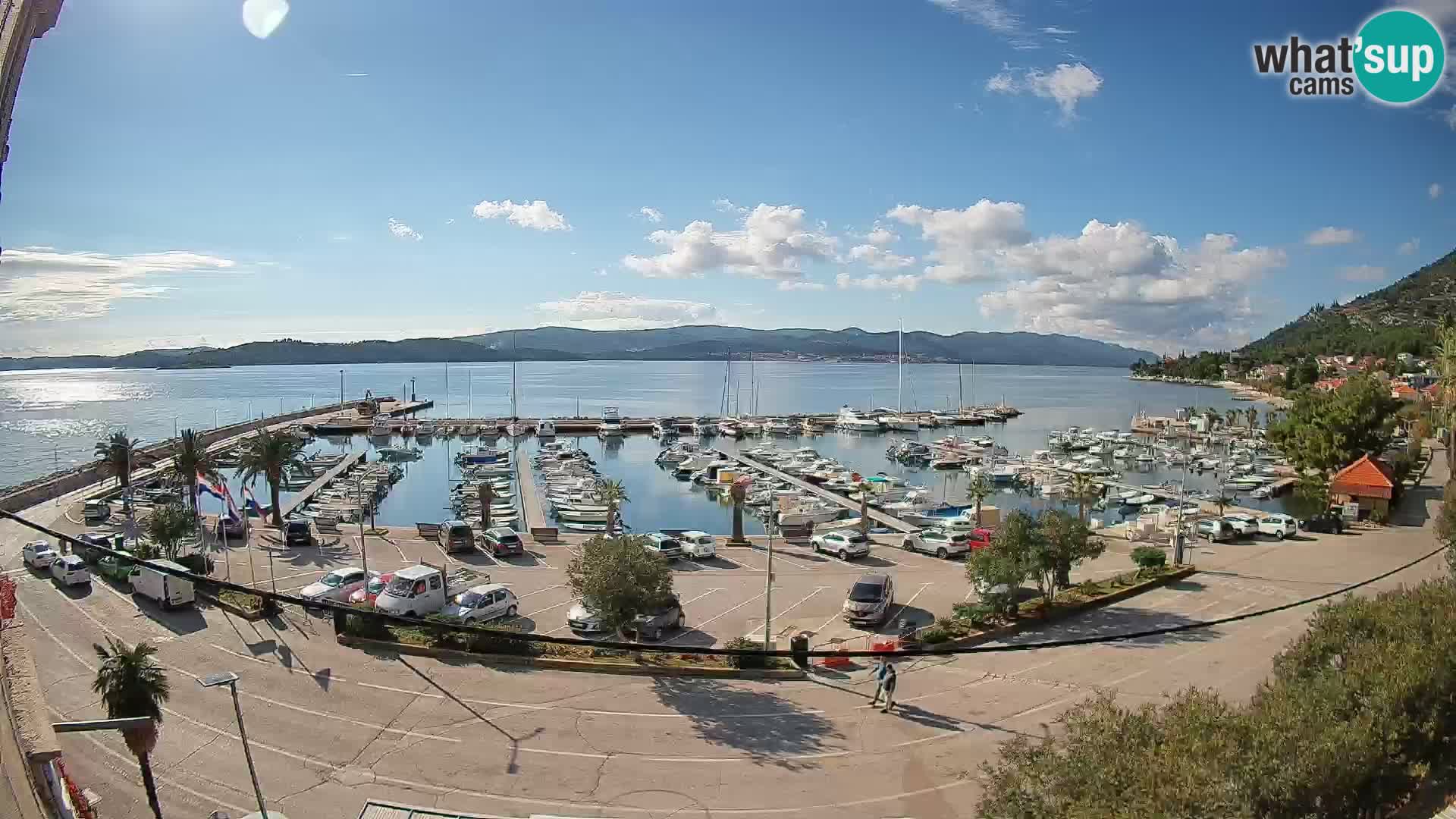 Webcam Orebić Riva – Ferry to Korčula Live