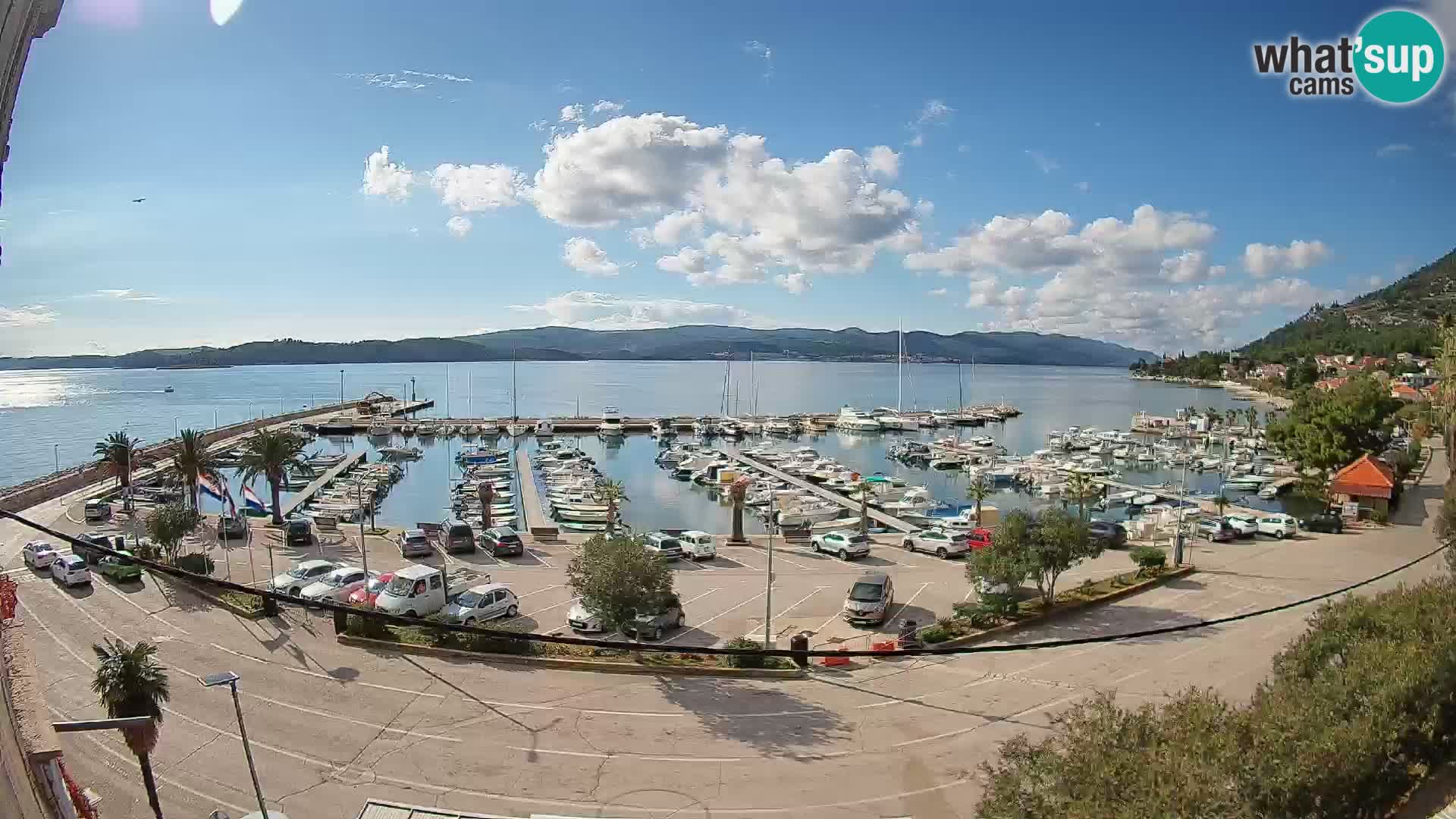 Webcam Orebić Riva – Ferry vers Korčula en direct