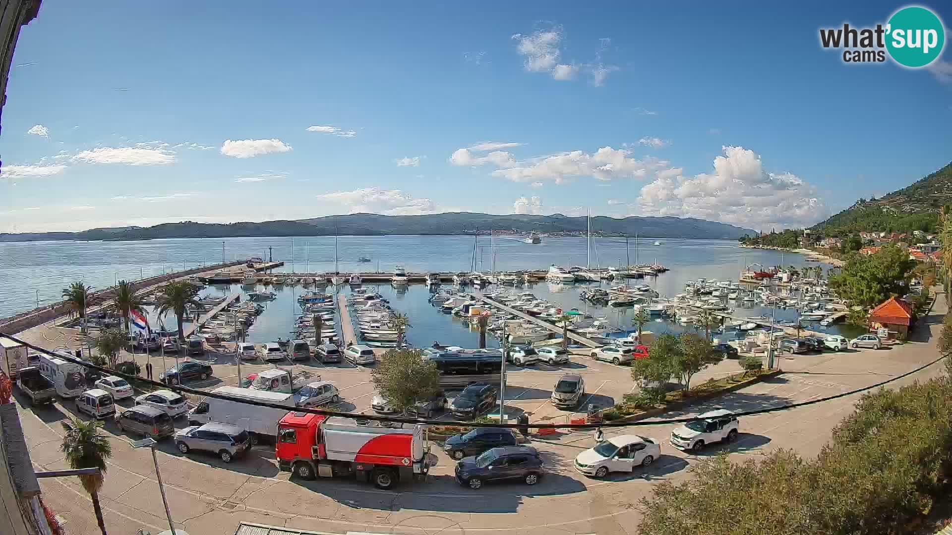 Webcam Orebić Uferpromenade – Fähre nach Korčula Live