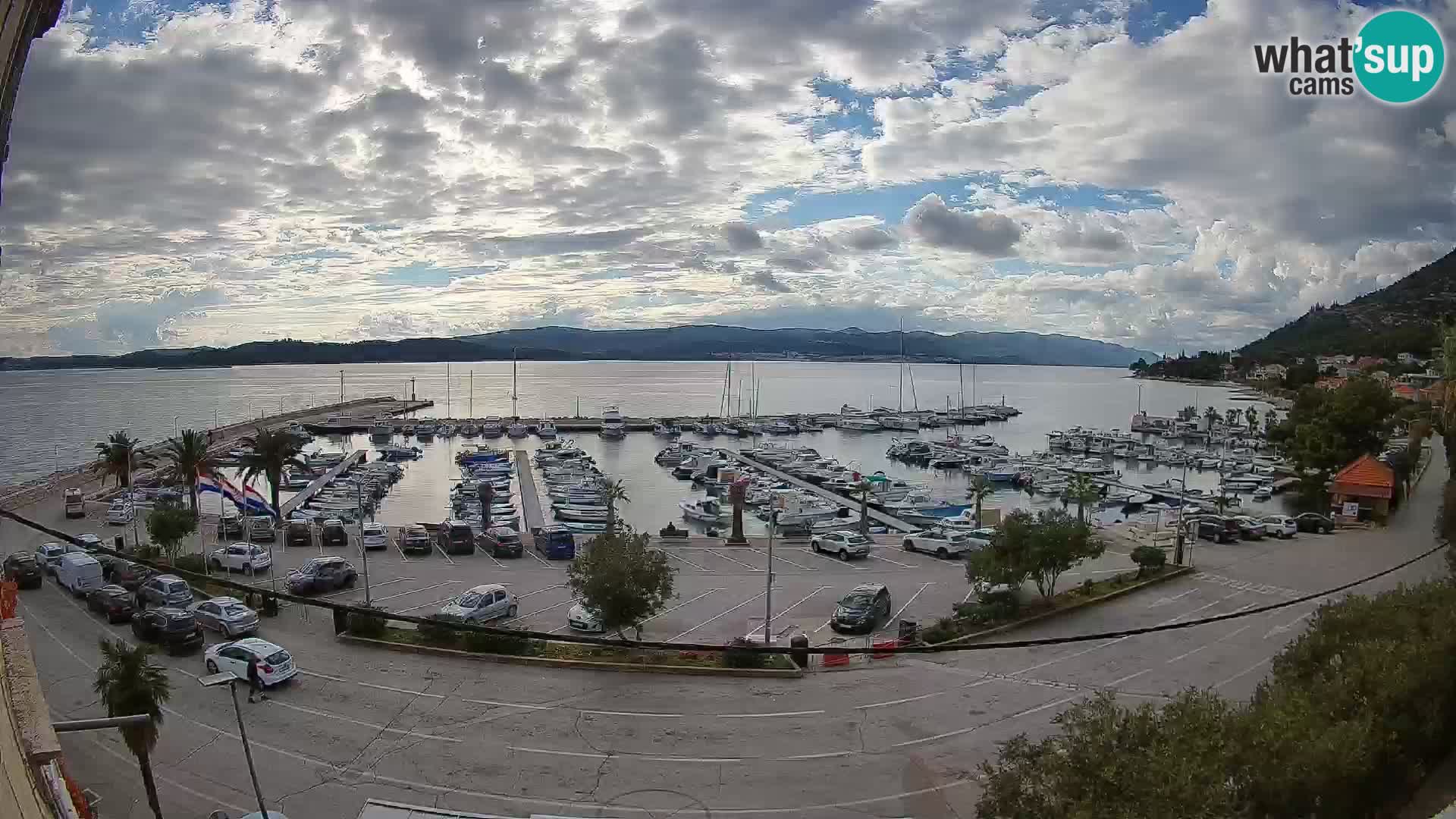 Webcam Orebić Riva – Ferry a Korčula en vivo