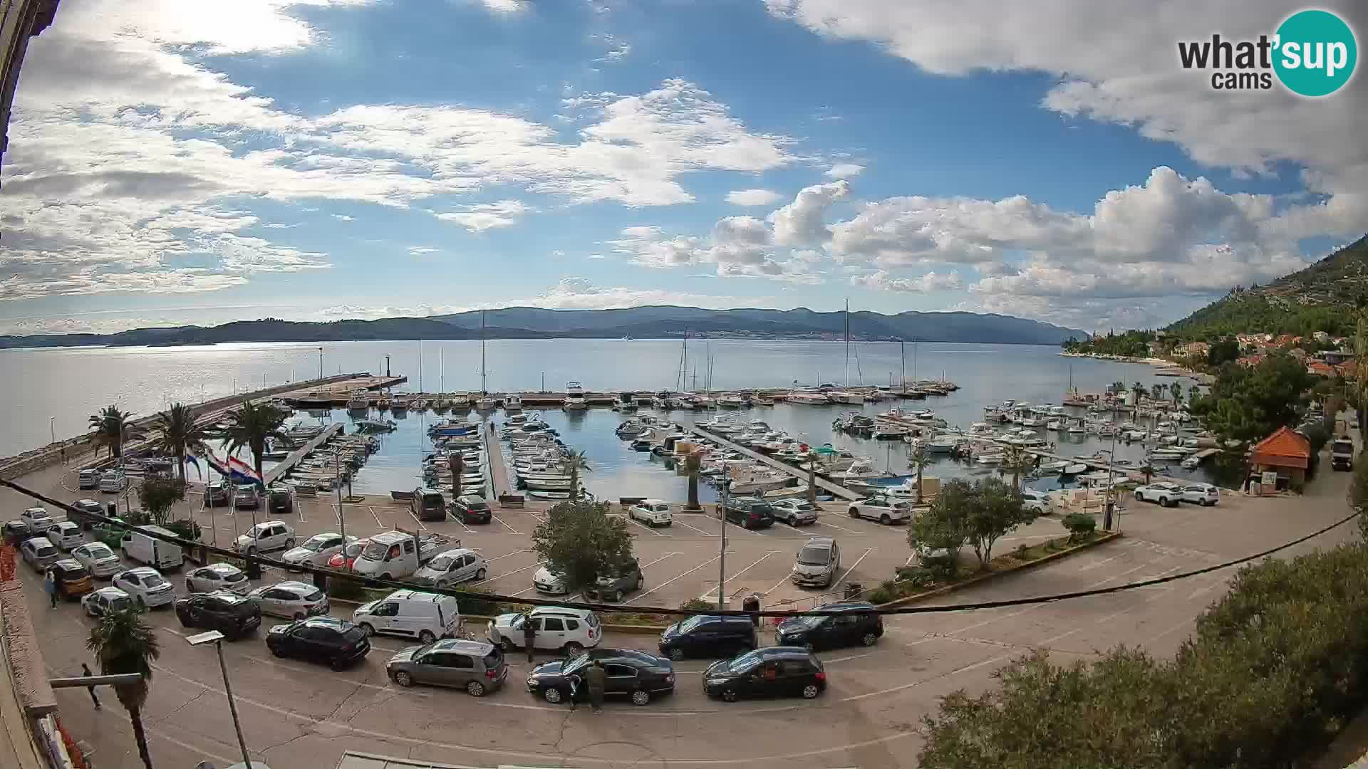 Web kamera Orebić Riva – Trajekt za Korčulu uživo