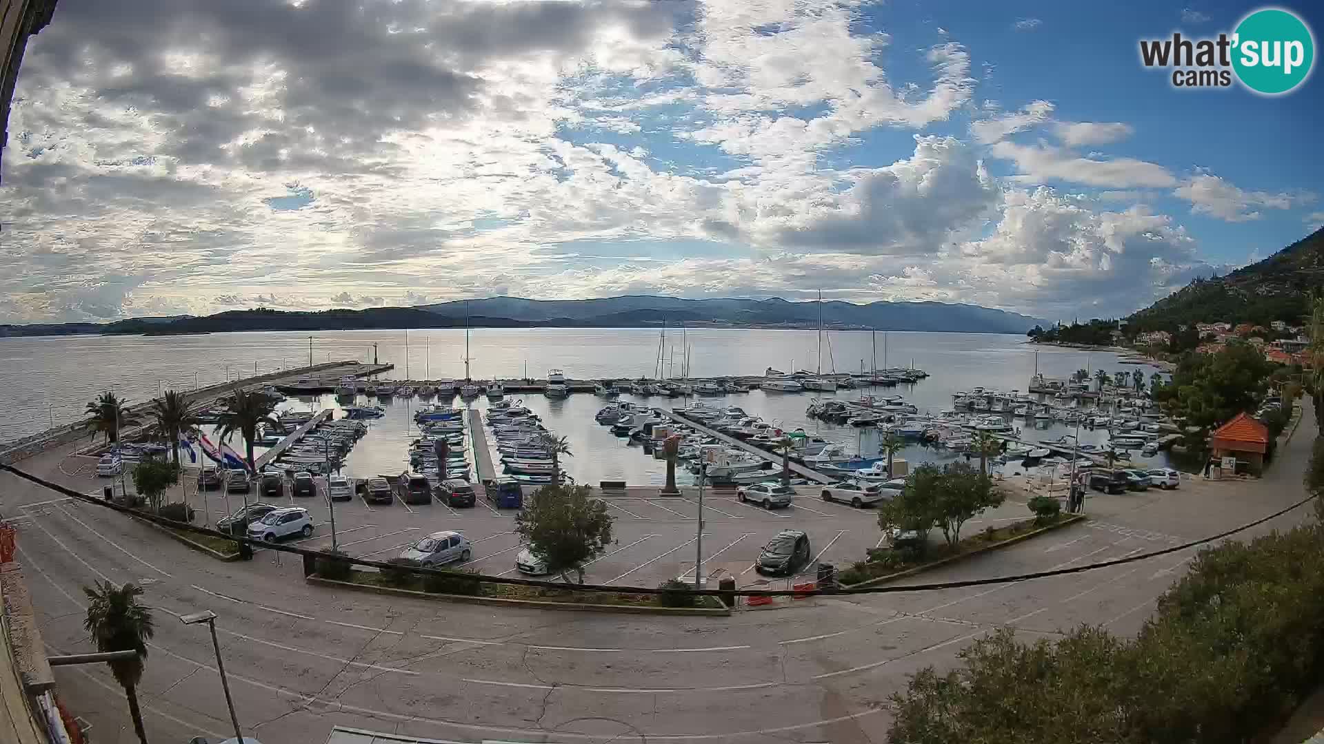 Webcam Orebić Riva – Ferry to Korčula Live