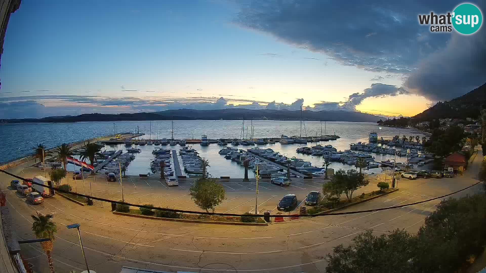 Webcam Orebić Riva – Ferry to Korčula Live