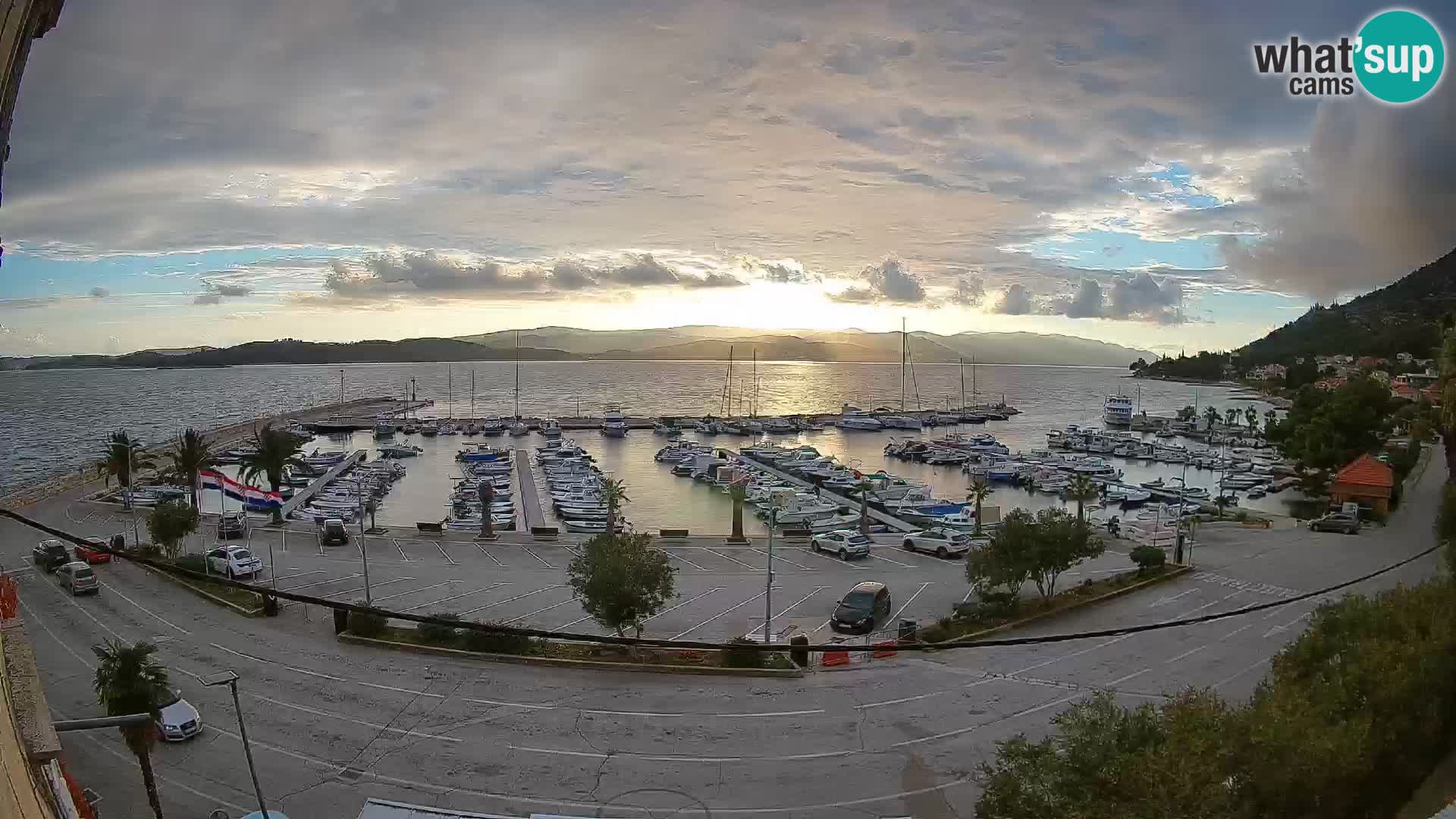 Webcam Orebić Riva – Ferry to Korčula Live