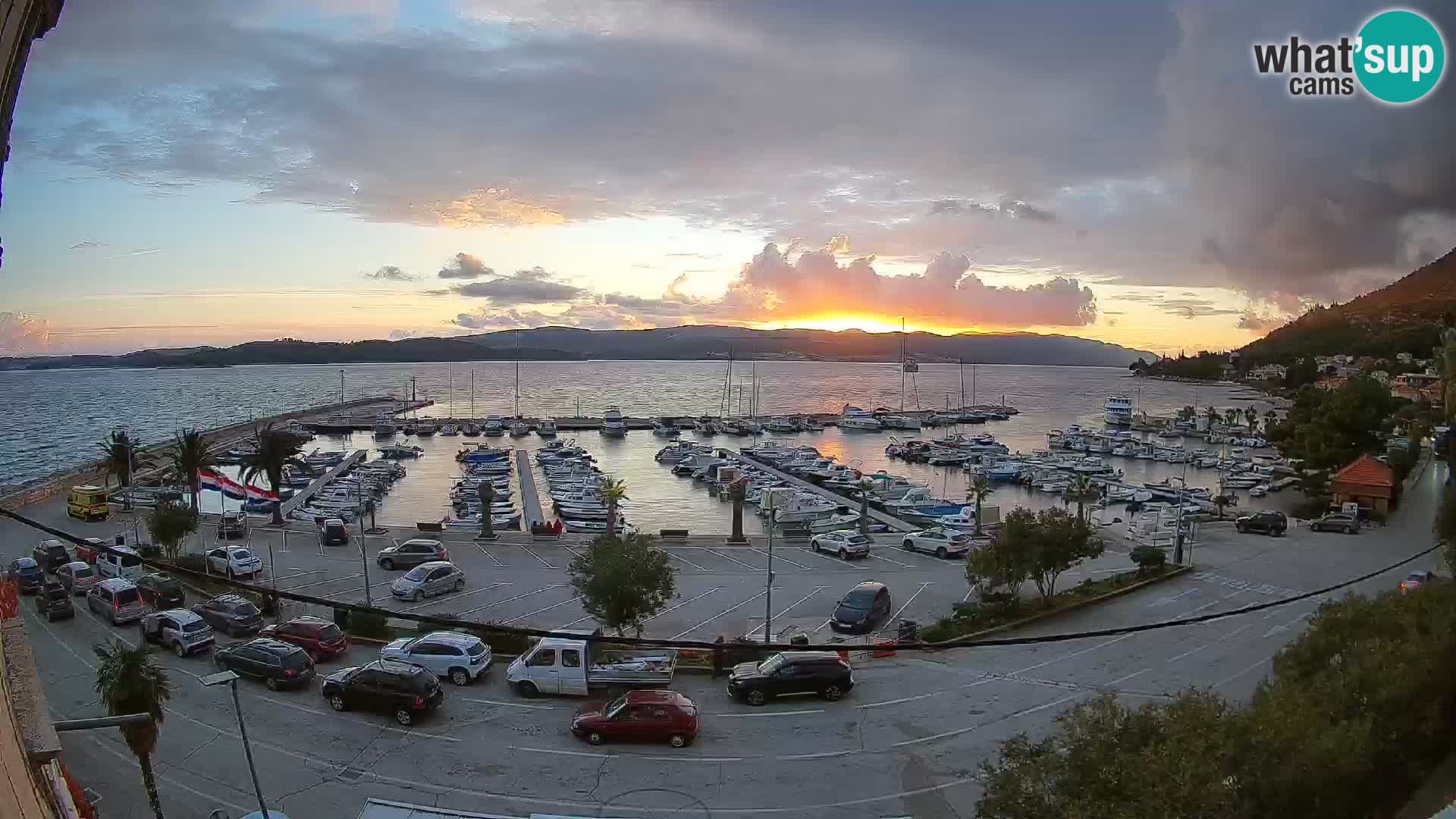 Webcam Orebić Riva – Ferry vers Korčula en direct