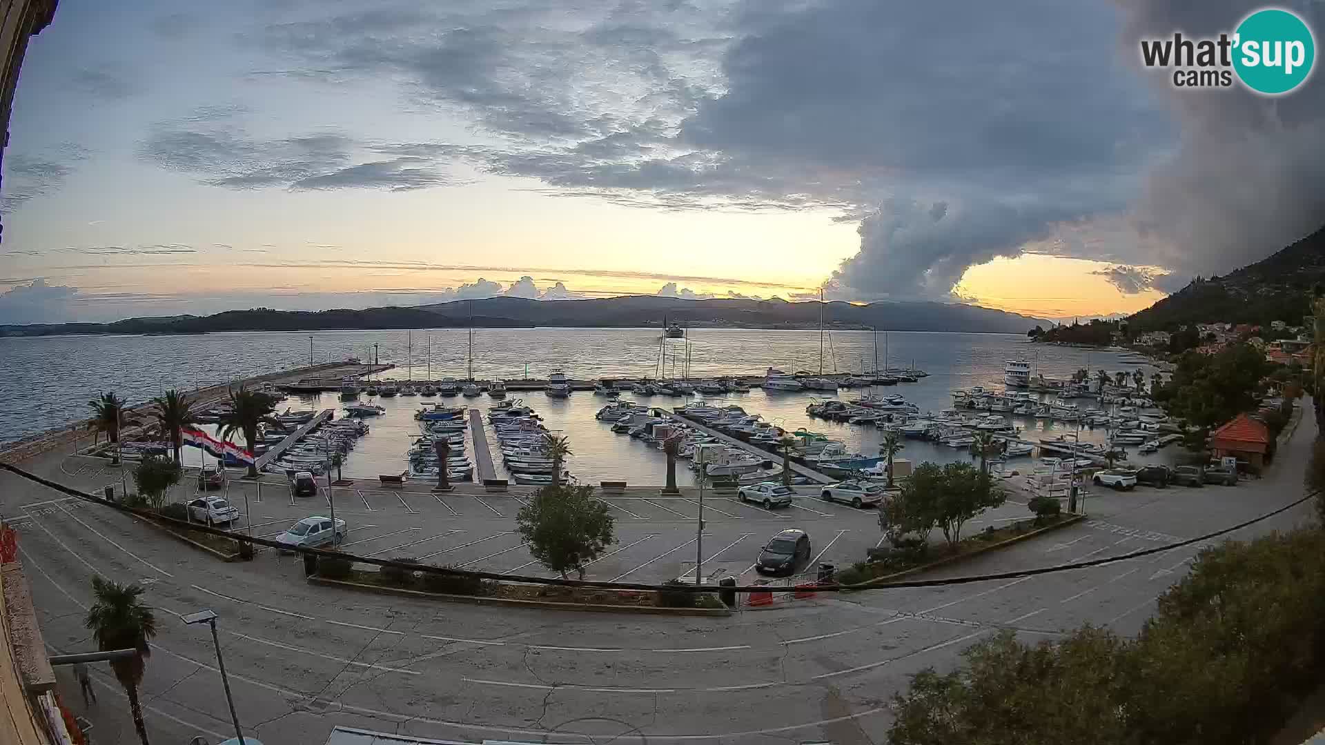 Webcam Orebić Riva – Ferry to Korčula Live