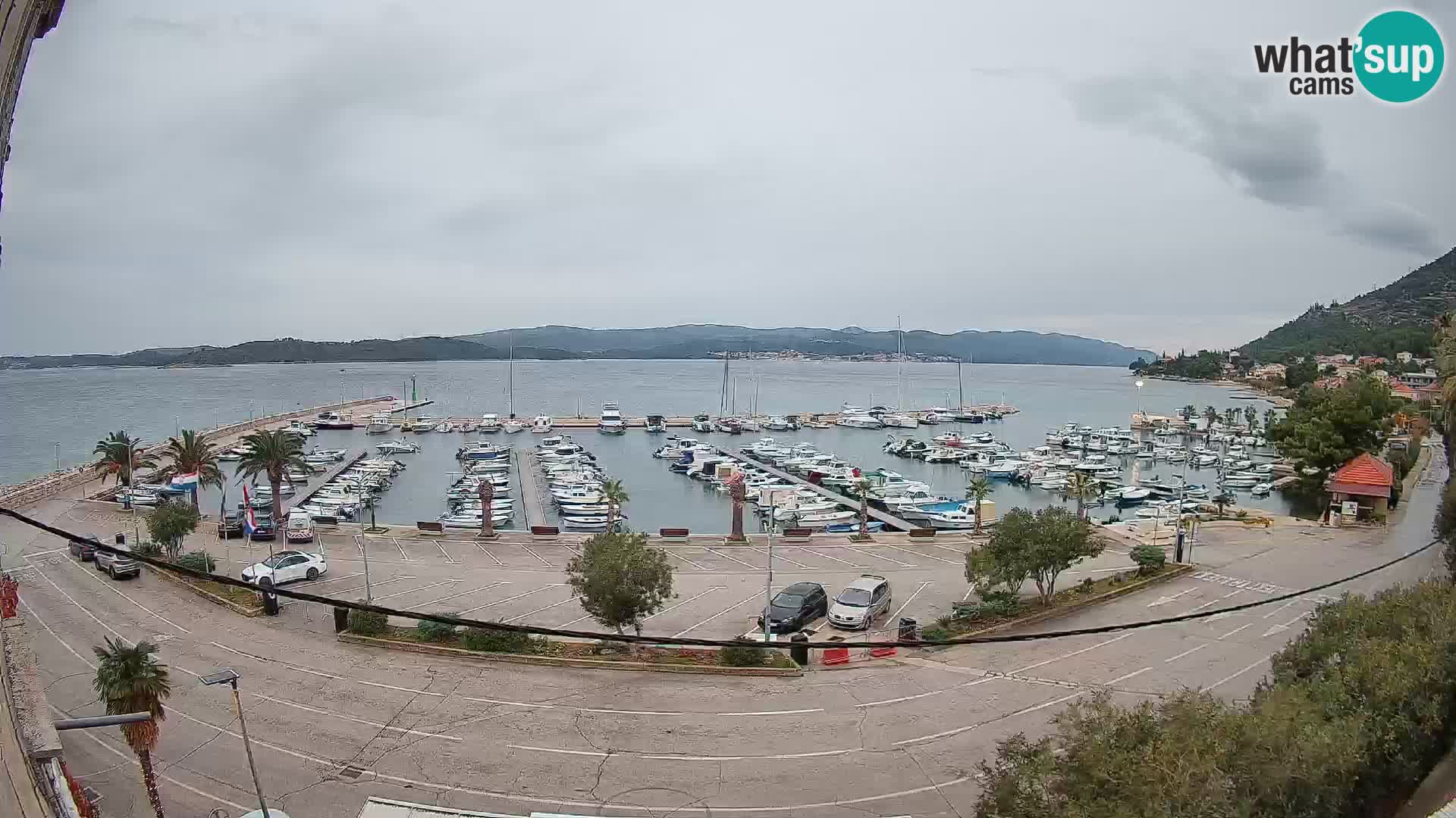 Webcam Orebić Riva – Ferry to Korčula Live