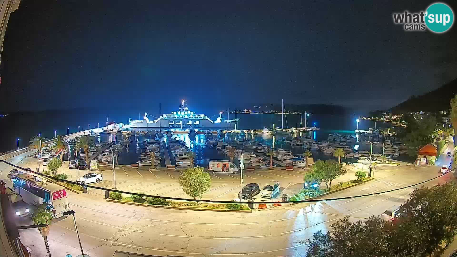 Spletna kamera Orebić Riva – Trajekt za Korčulo v živo