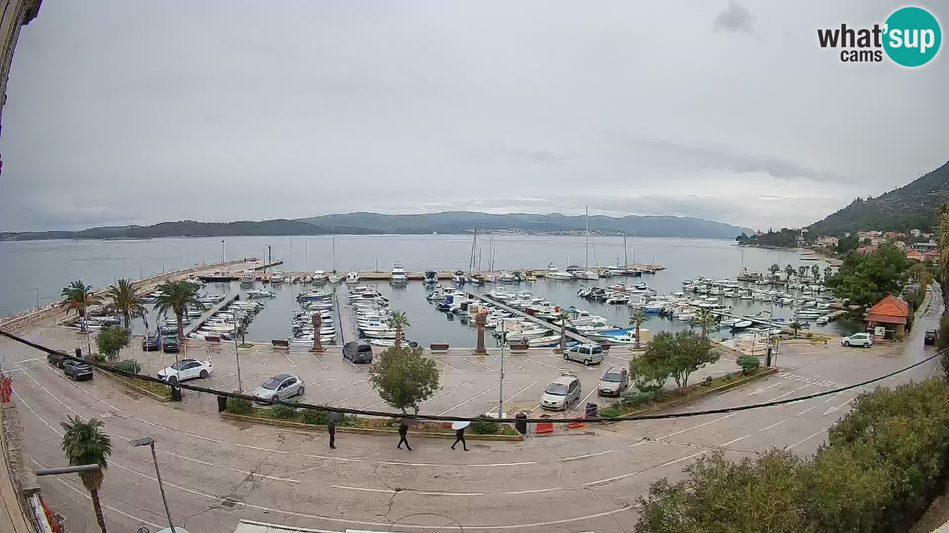 Webcam Orebić Riva – Ferry a Korčula en vivo