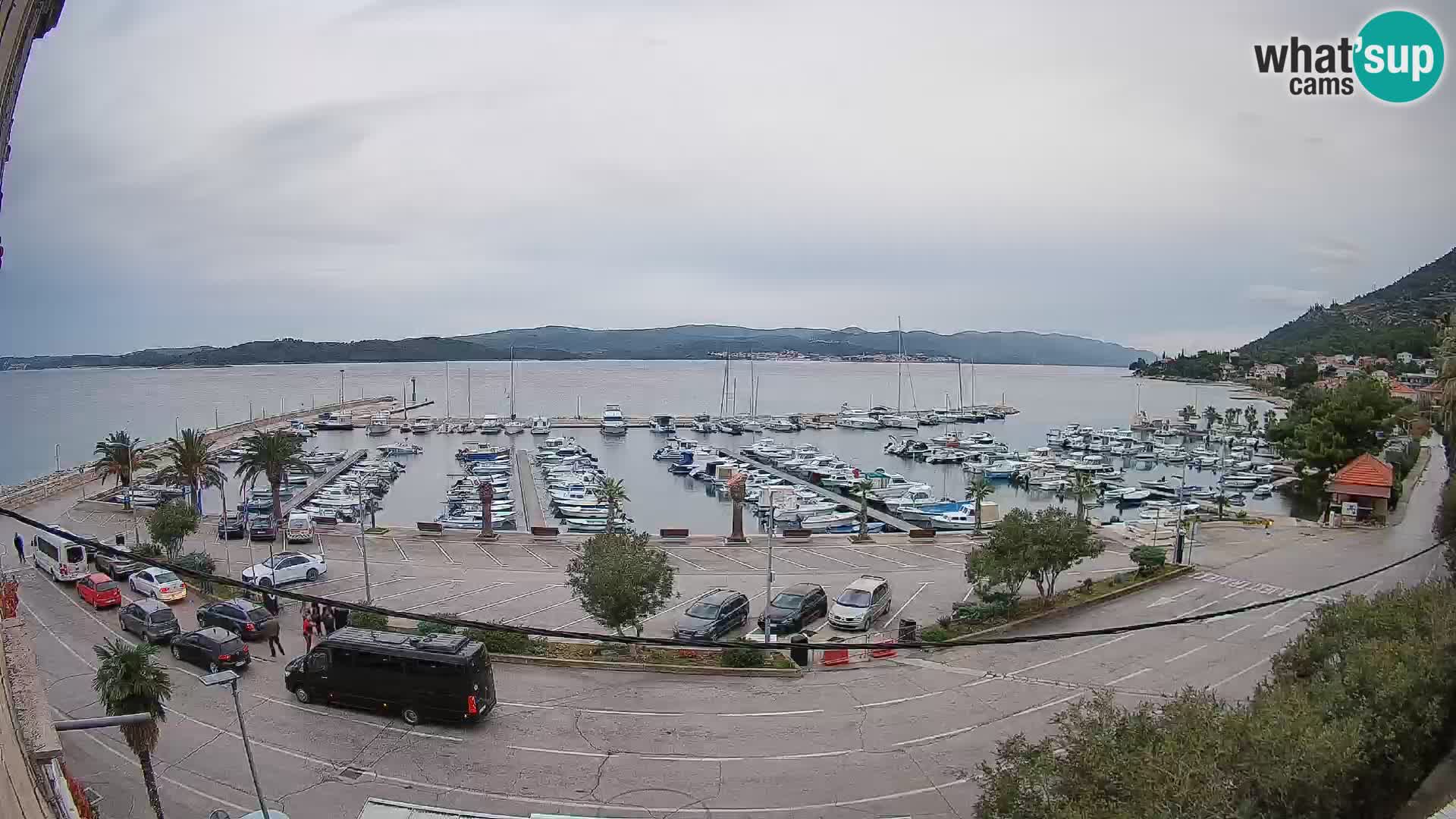 Webcam Orebić Riva – Ferry vers Korčula en direct