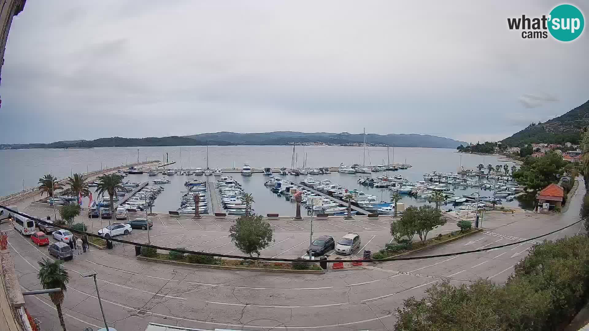 Webcam Orebić Riva – Ferry to Korčula Live