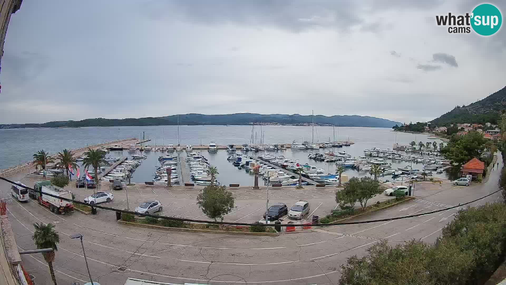 Webcam Orebić Riva – Ferry vers Korčula en direct