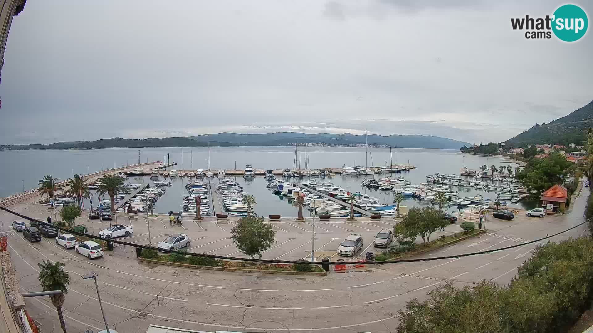 Webcam Orebić Uferpromenade – Fähre nach Korčula Live