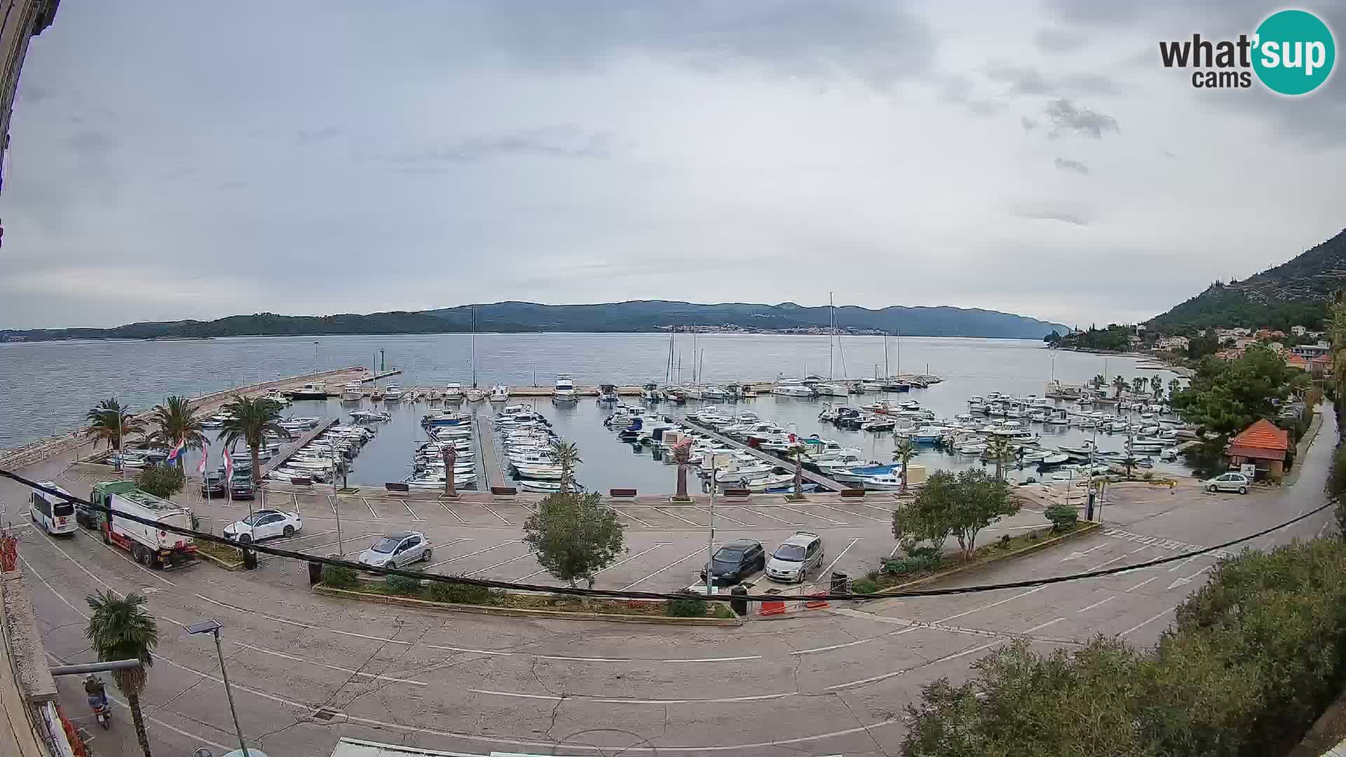 Webcam Orebić Riva – Ferry to Korčula Live