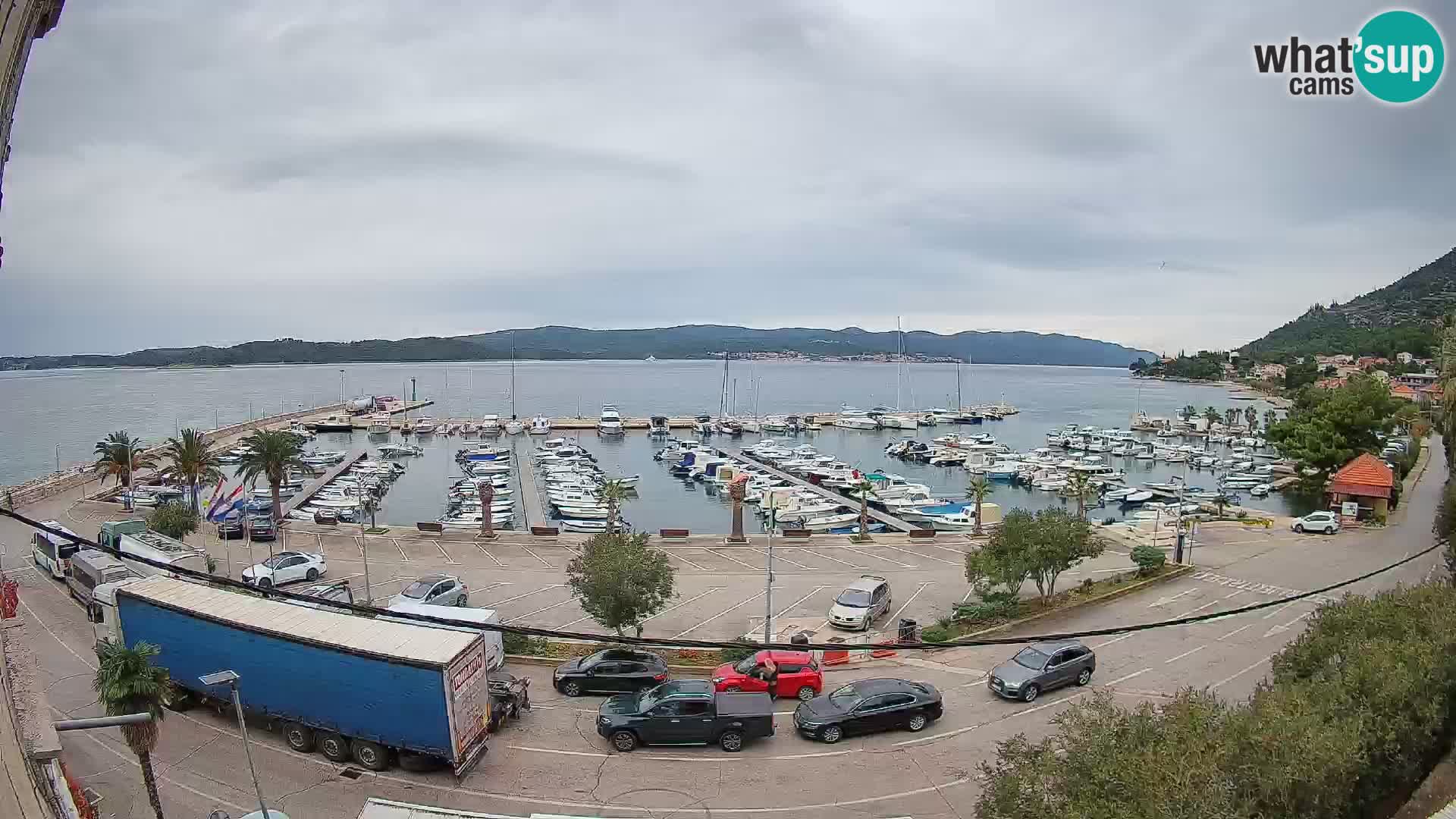 Webcam Orebić Riva – Ferry to Korčula Live