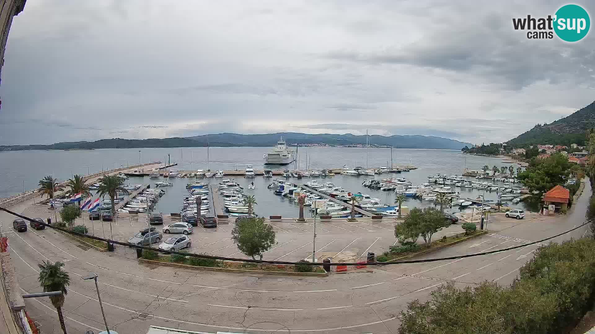 Web kamera Orebić Riva – Trajekt za Korčulu uživo