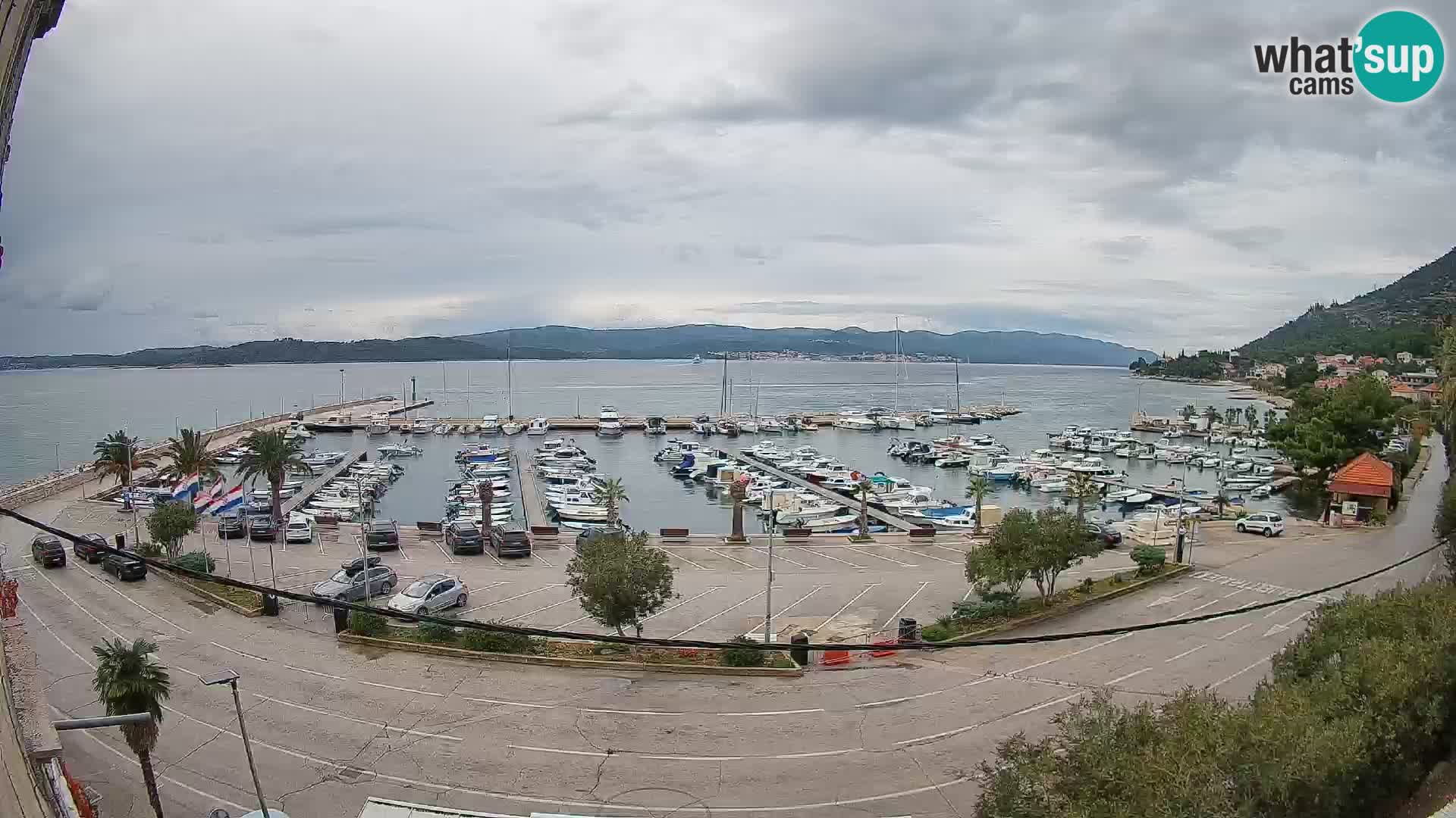Webcam Orebić Uferpromenade – Fähre nach Korčula Live