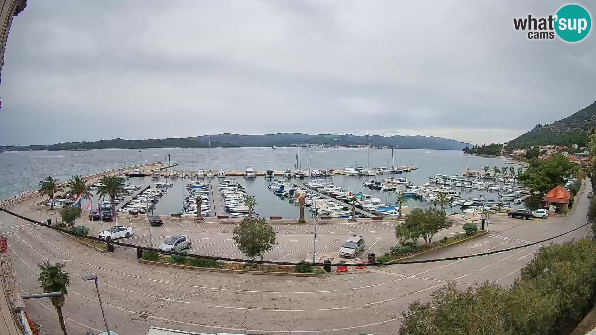 Webcam Orebić Riva – Ferry a Korčula en vivo