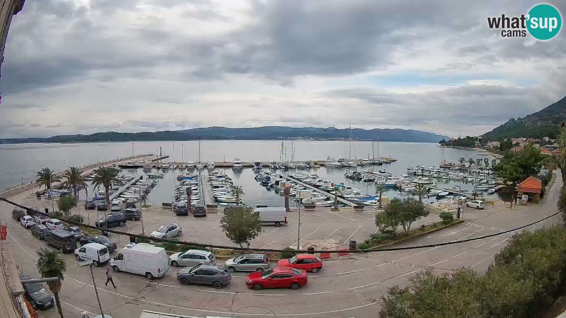 Web kamera Orebić Riva – Trajekt za Korčulu uživo