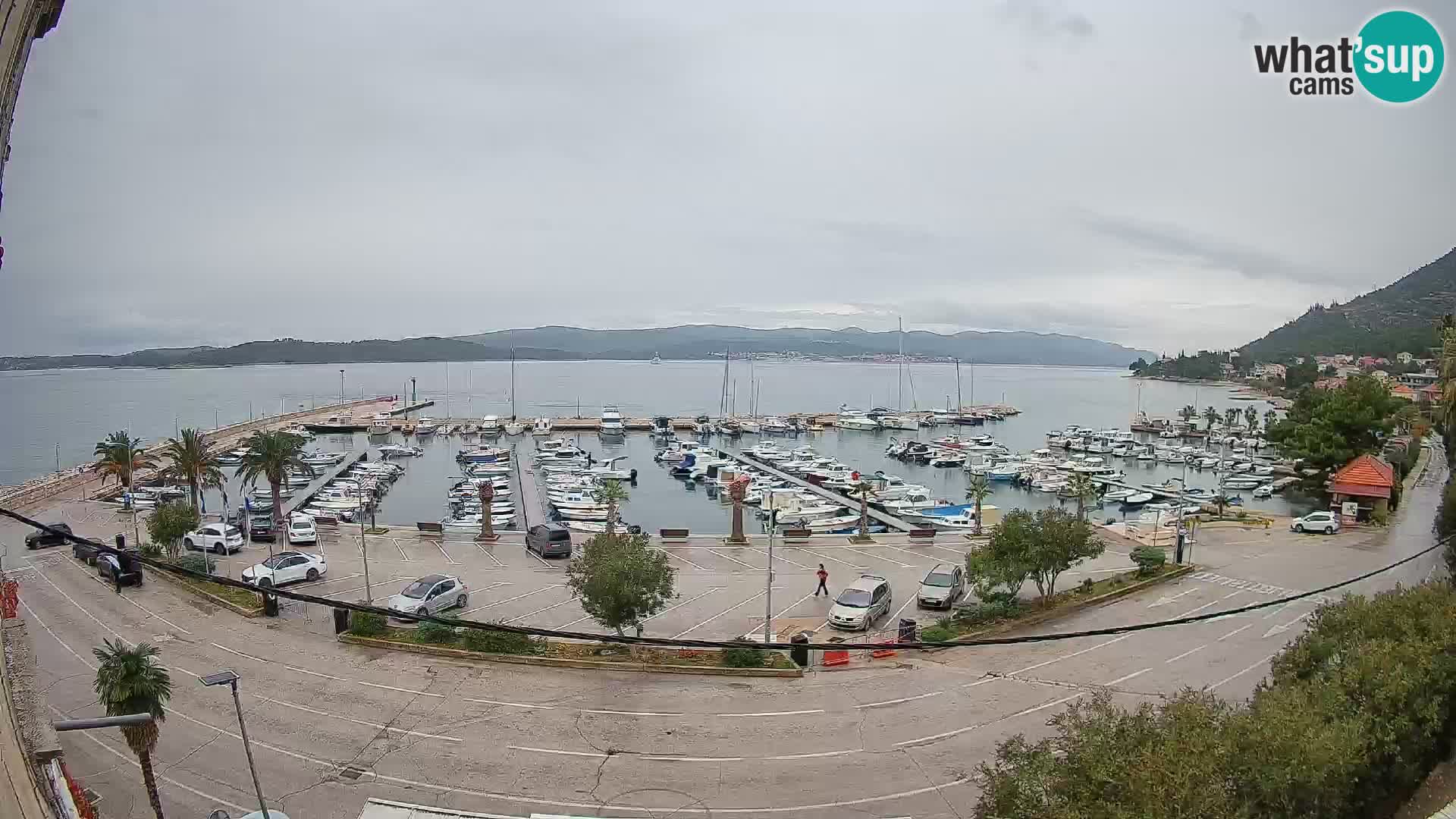 Webcam Orebić Uferpromenade – Fähre nach Korčula Live