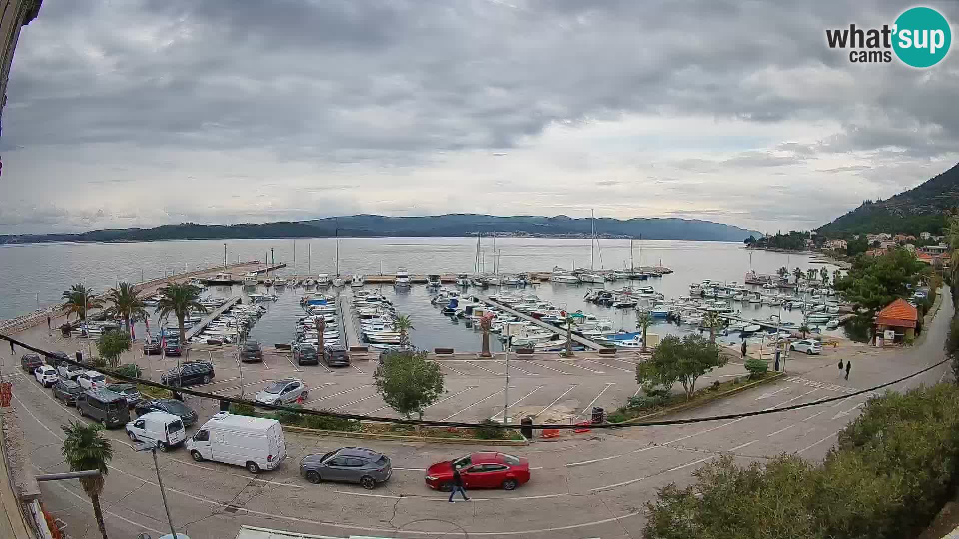 Webcam Orebić Riva – Ferry to Korčula Live