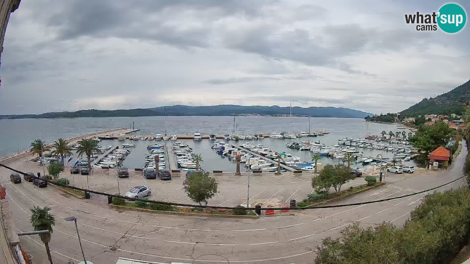 Webcam Orebić Uferpromenade – Fähre nach Korčula Live