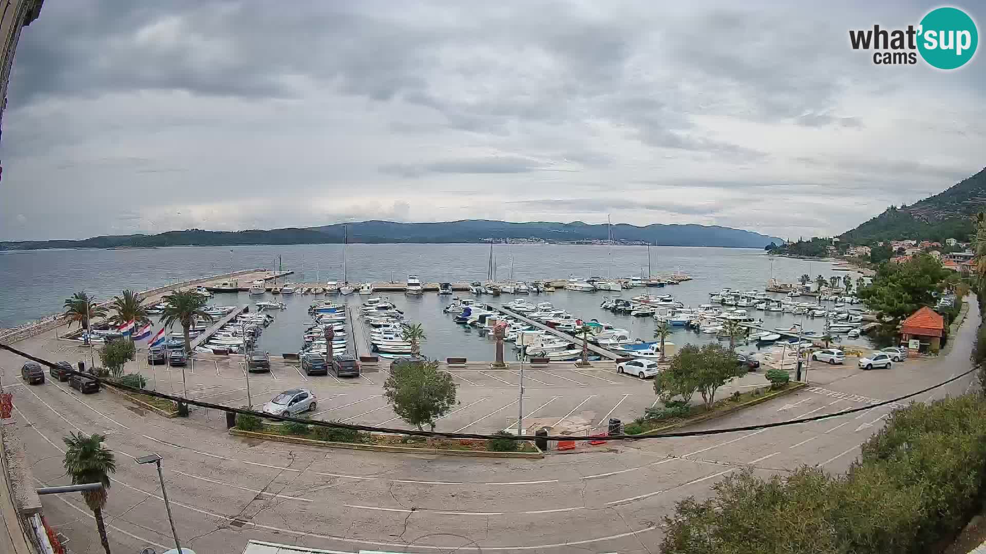 Webcam Orebić Riva – Ferry a Korčula en vivo