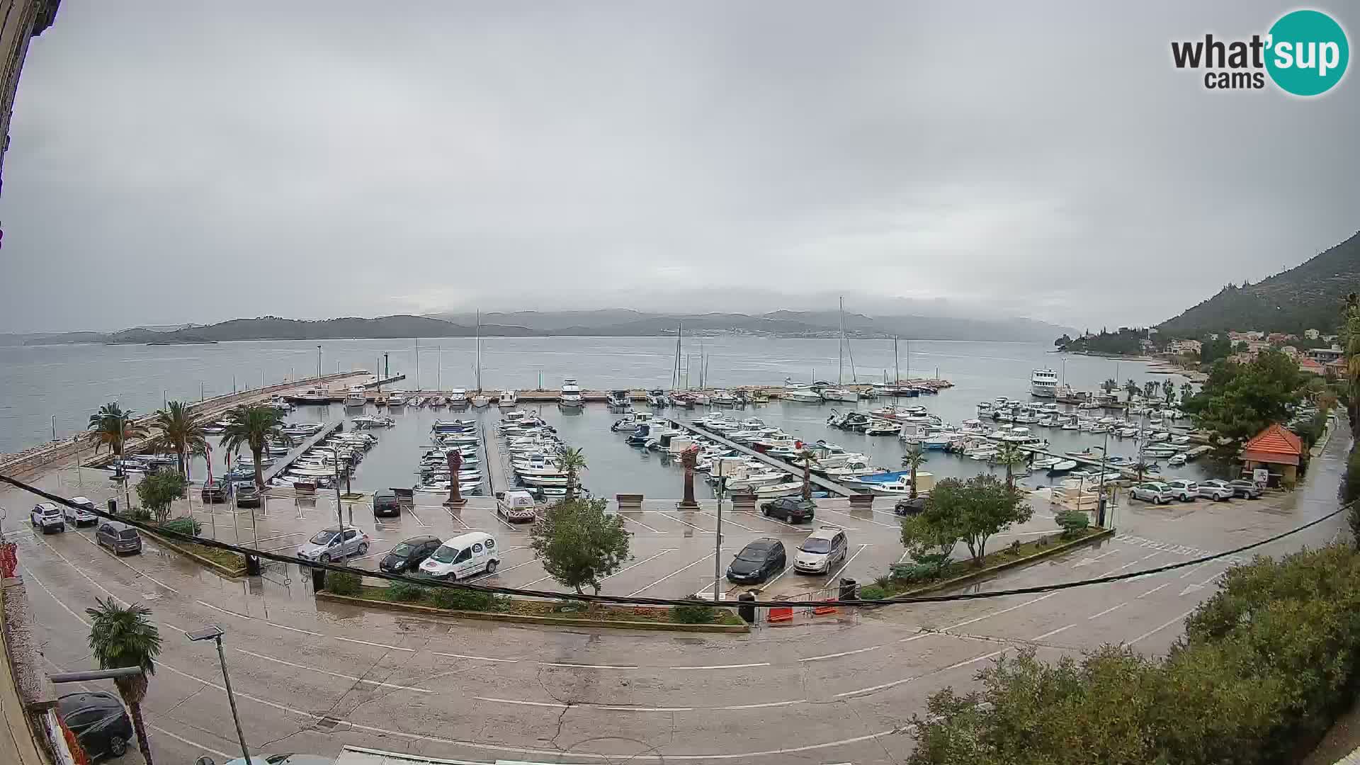 Webcam Orebić Uferpromenade – Fähre nach Korčula Live