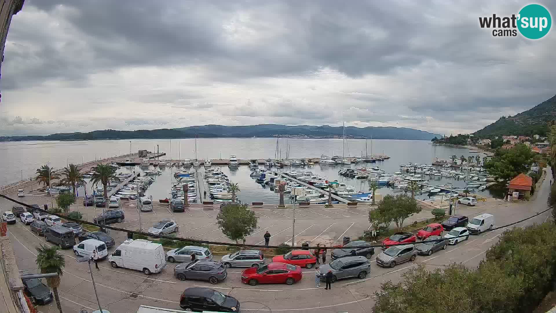 Web kamera Orebić Riva – Trajekt za Korčulu uživo