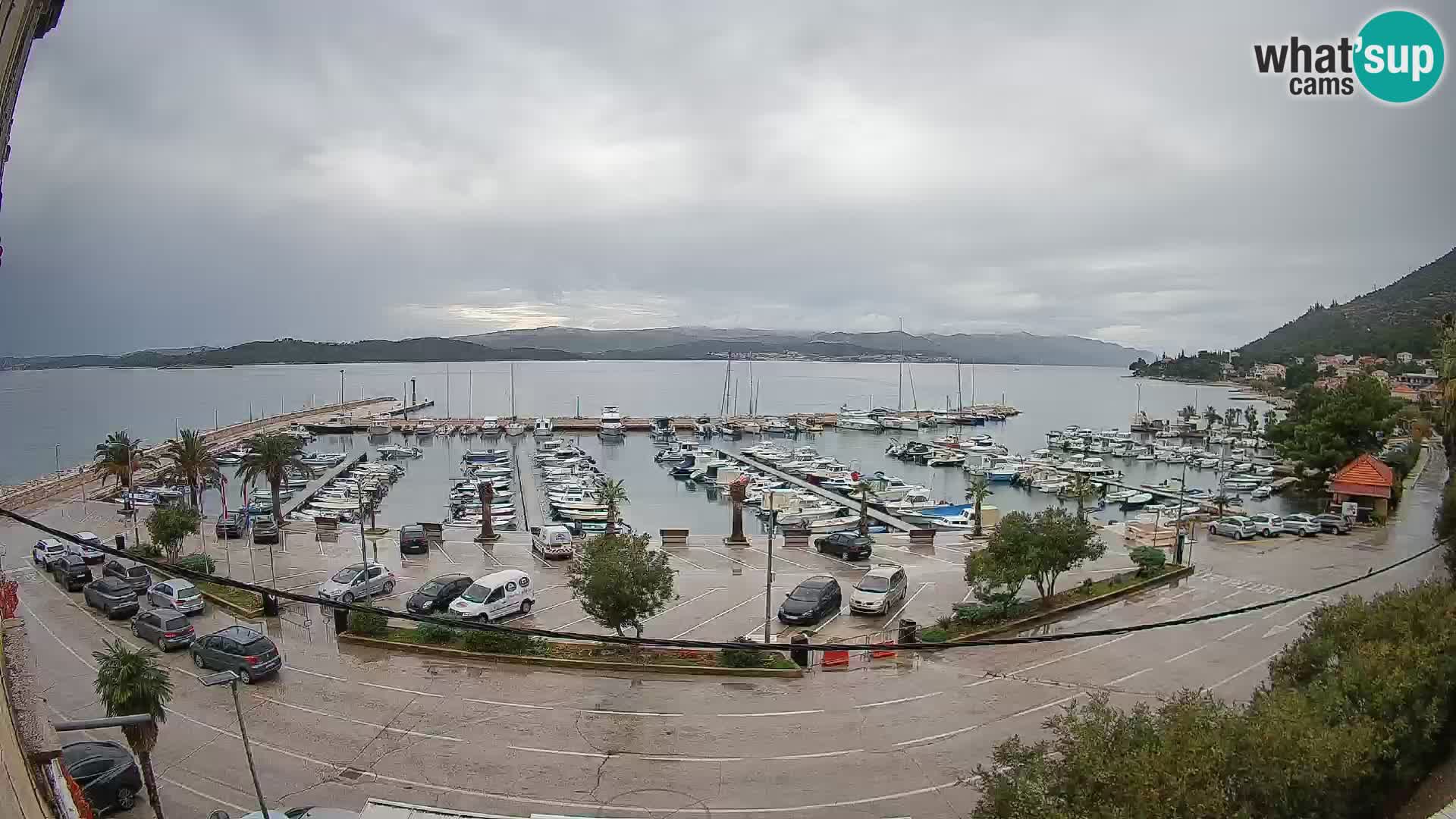 Webcam Orebić Uferpromenade – Fähre nach Korčula Live