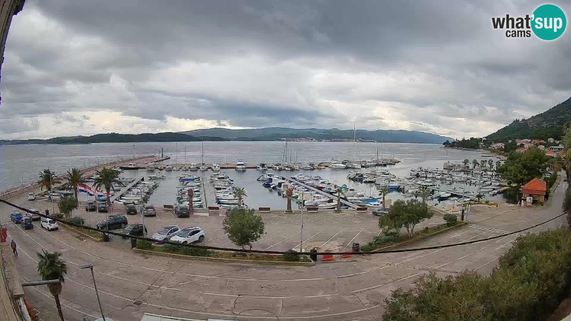Webcam Orebić Riva – Ferry to Korčula Live