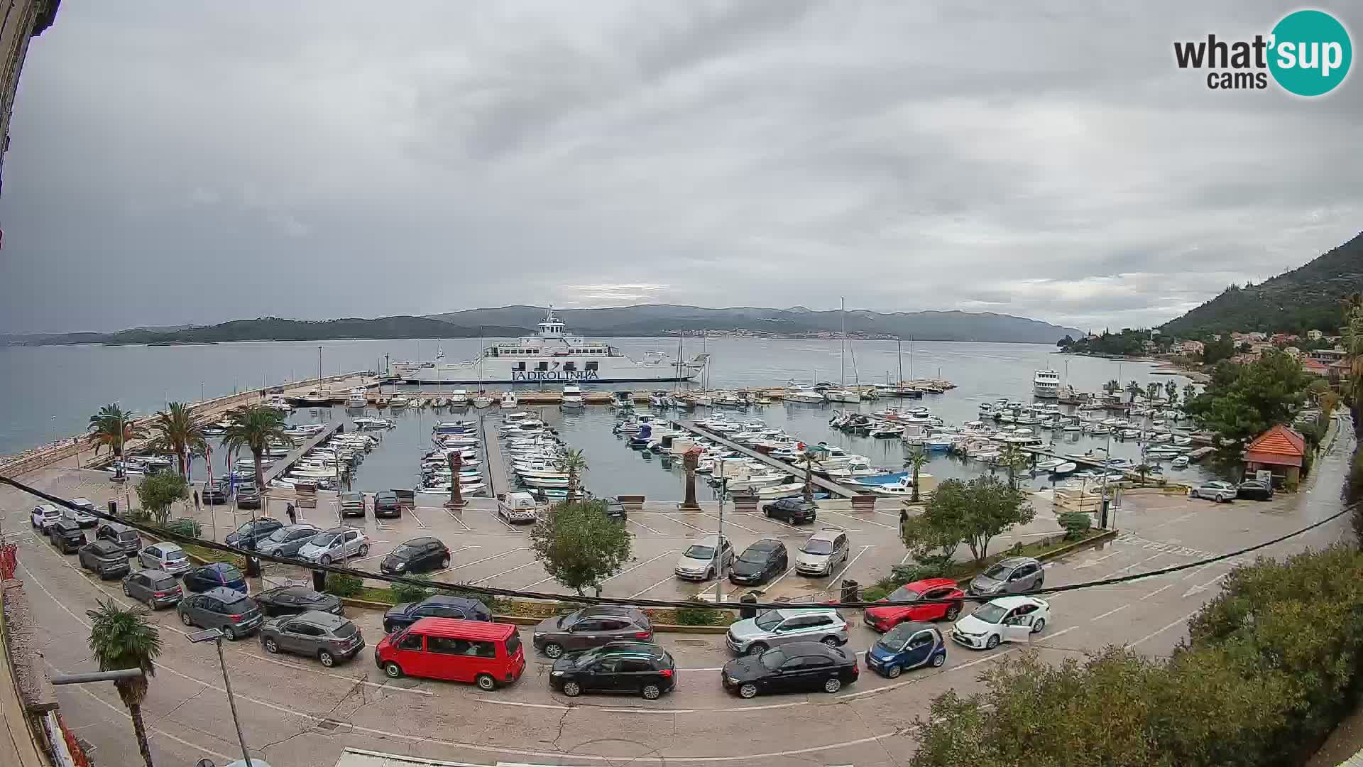 Webcam Orebić Riva – Ferry vers Korčula en direct