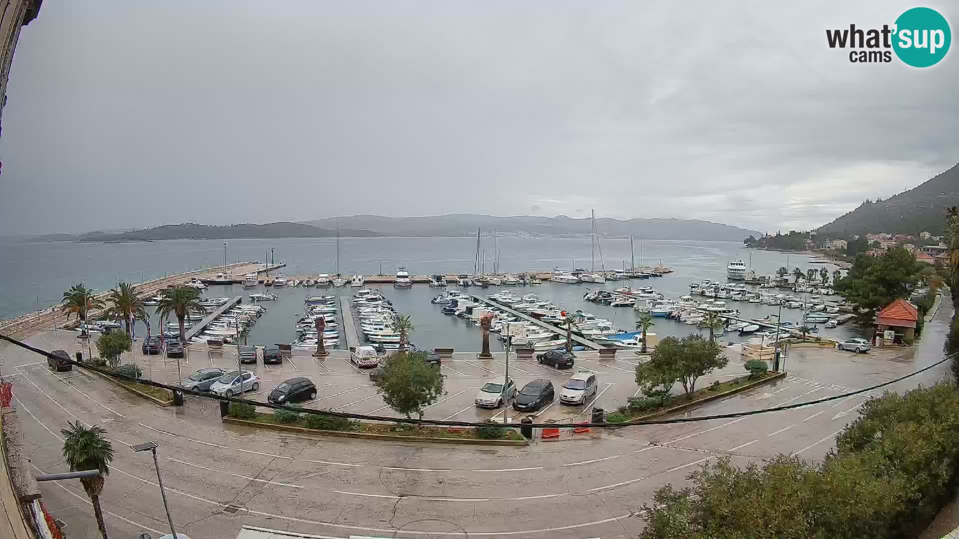 Spletna kamera Orebić Riva – Trajekt za Korčulo v živo