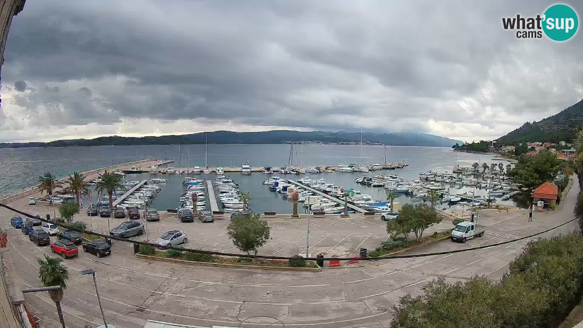 Webcam Orebić Uferpromenade – Fähre nach Korčula Live