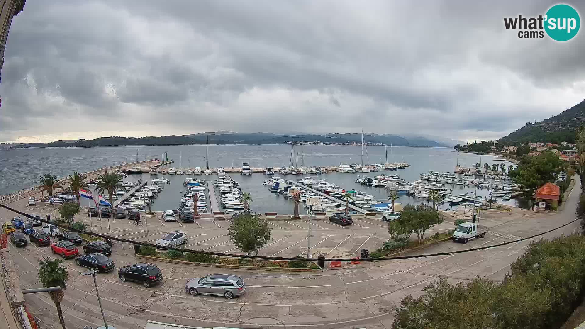 Webcam Orebić Uferpromenade – Fähre nach Korčula Live