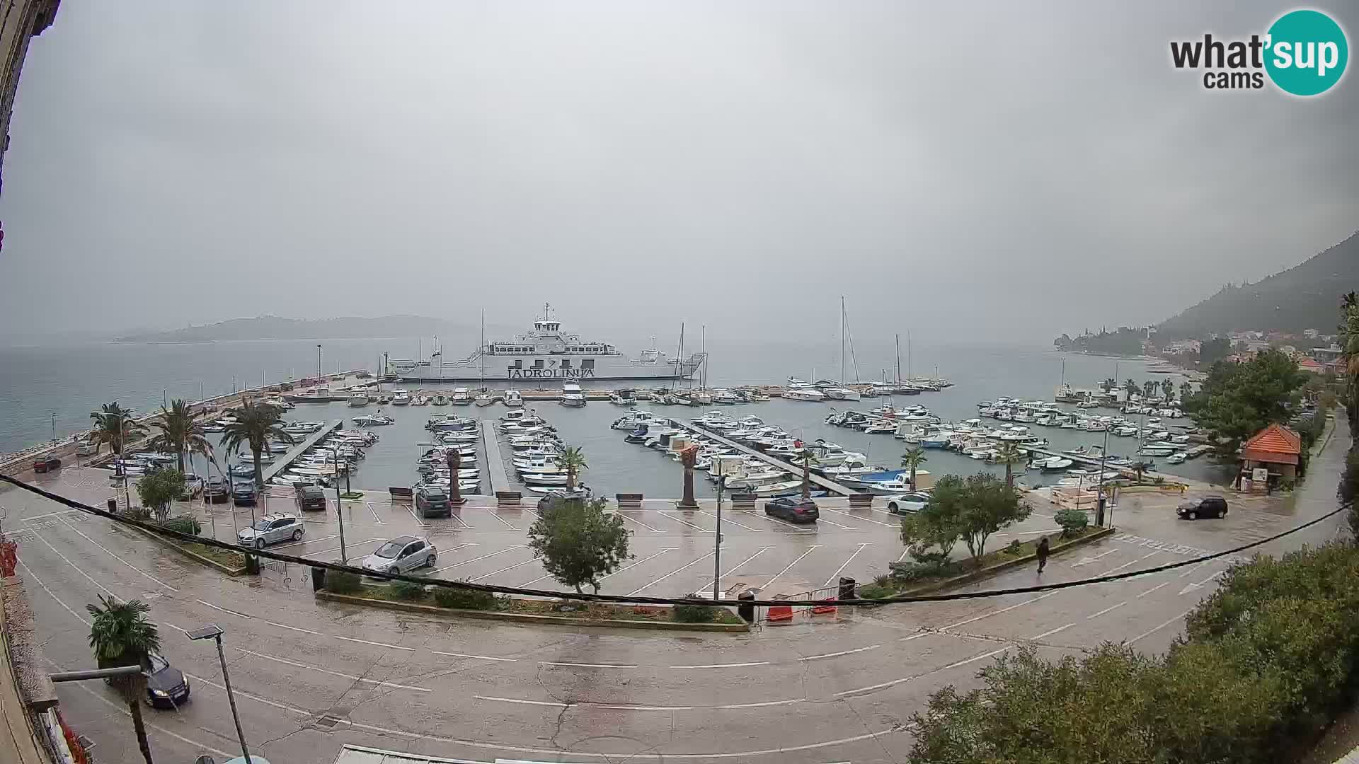 Webcam Orebić Riva – Ferry to Korčula Live