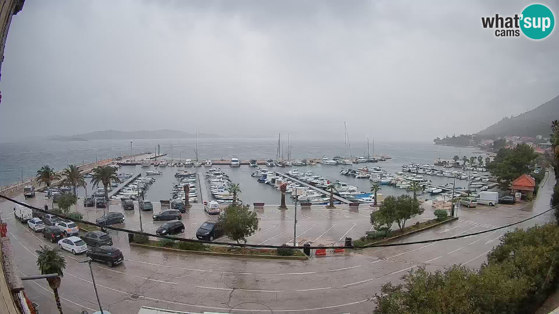 Webcam Orebić Riva – Ferry to Korčula Live