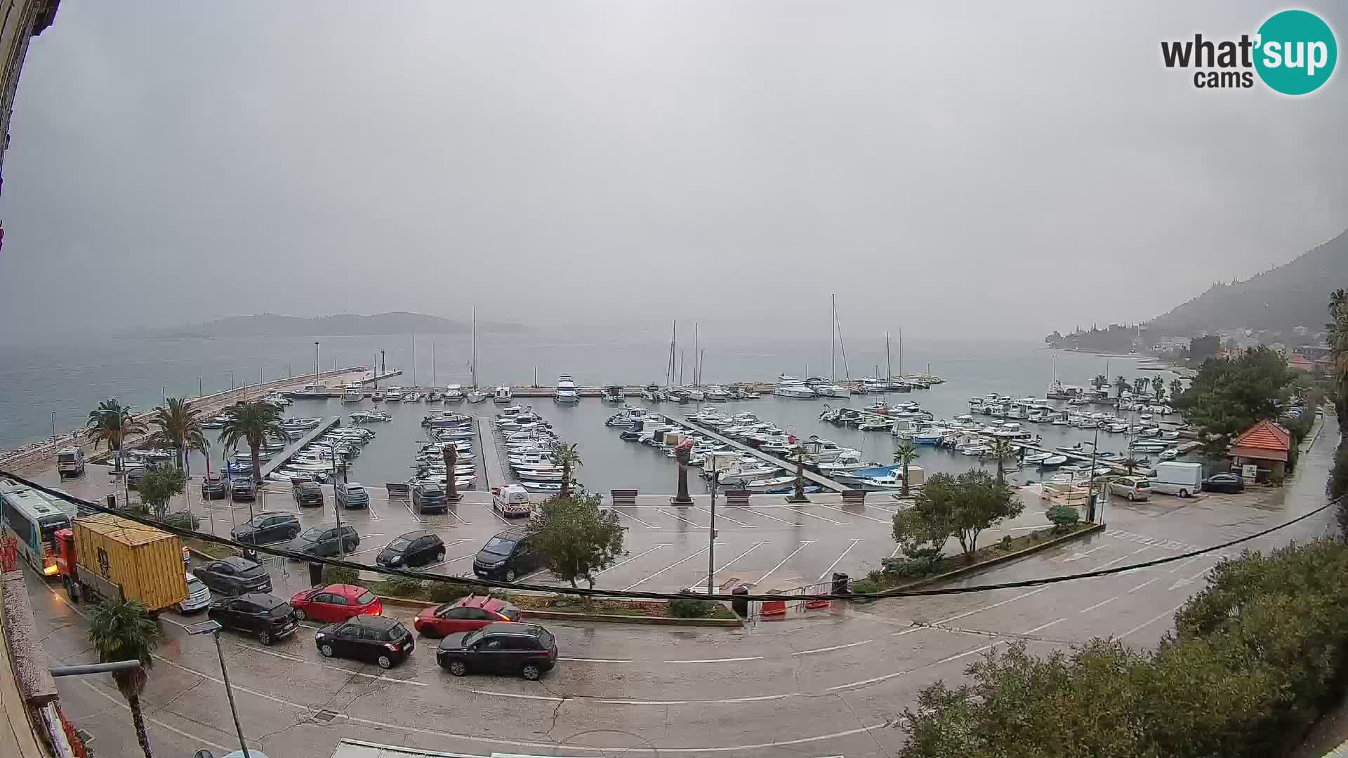 Webcam Orebić Riva – Ferry a Korčula en vivo