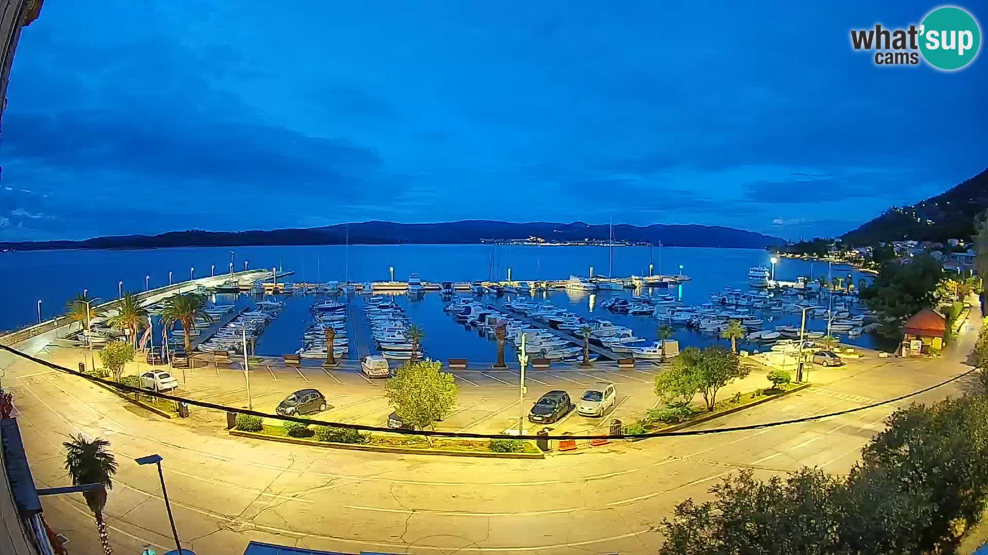 Webcam Orebić Riva – Ferry to Korčula Live