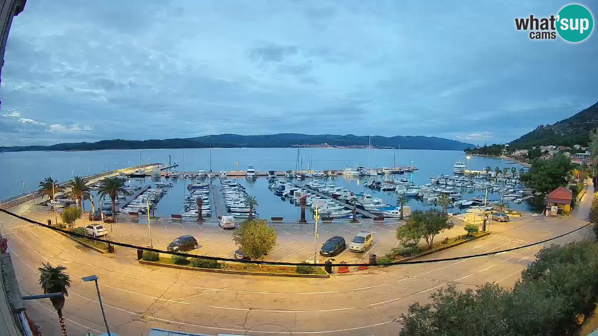 Spletna kamera Orebić Riva – Trajekt za Korčulo v živo