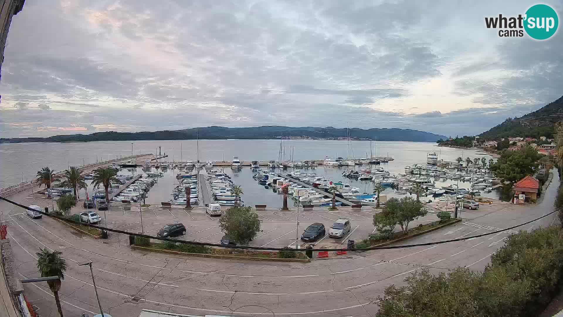 Webcam Orebić Riva – Ferry to Korčula Live