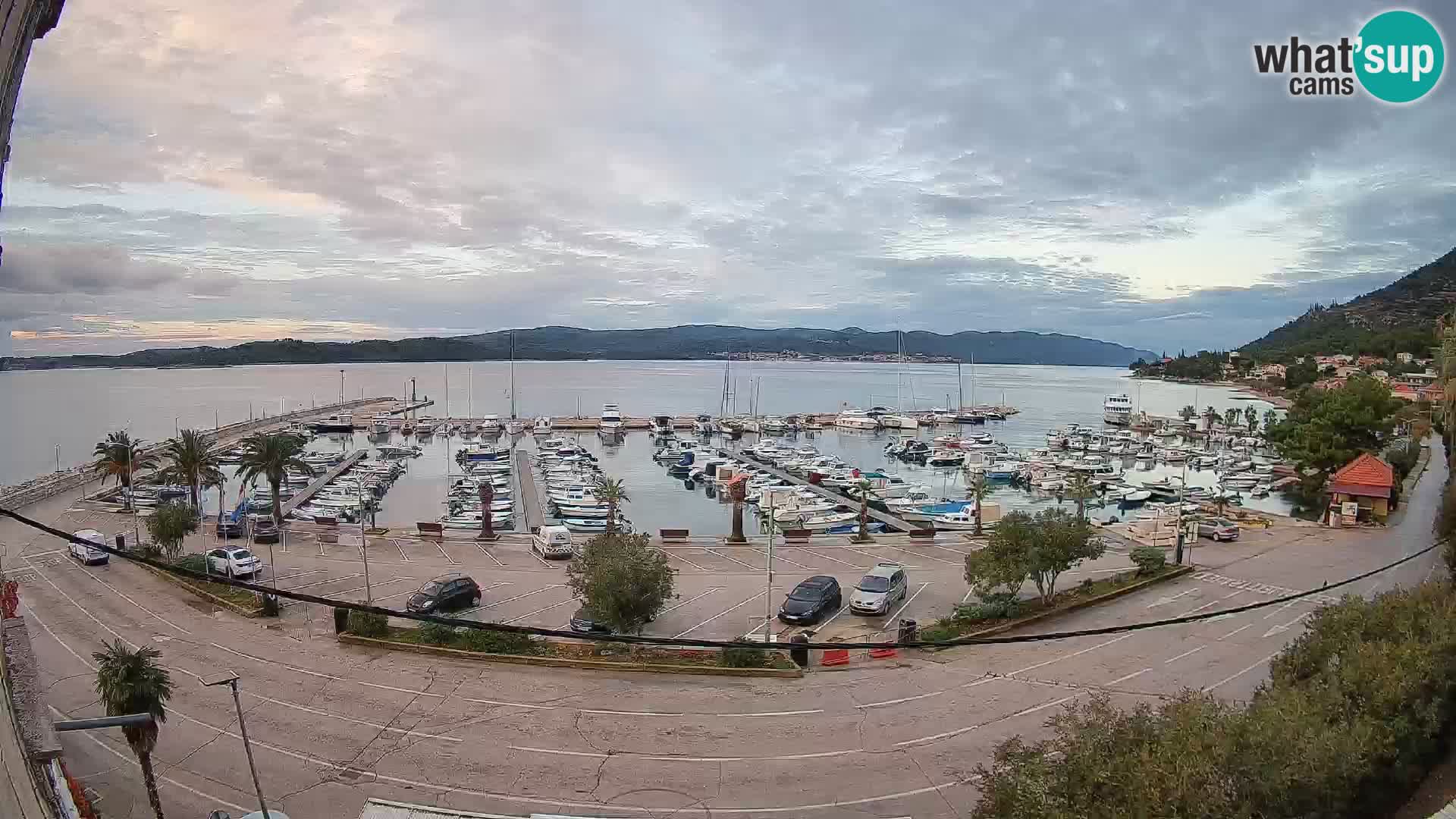 Webcam Orebić Uferpromenade – Fähre nach Korčula Live