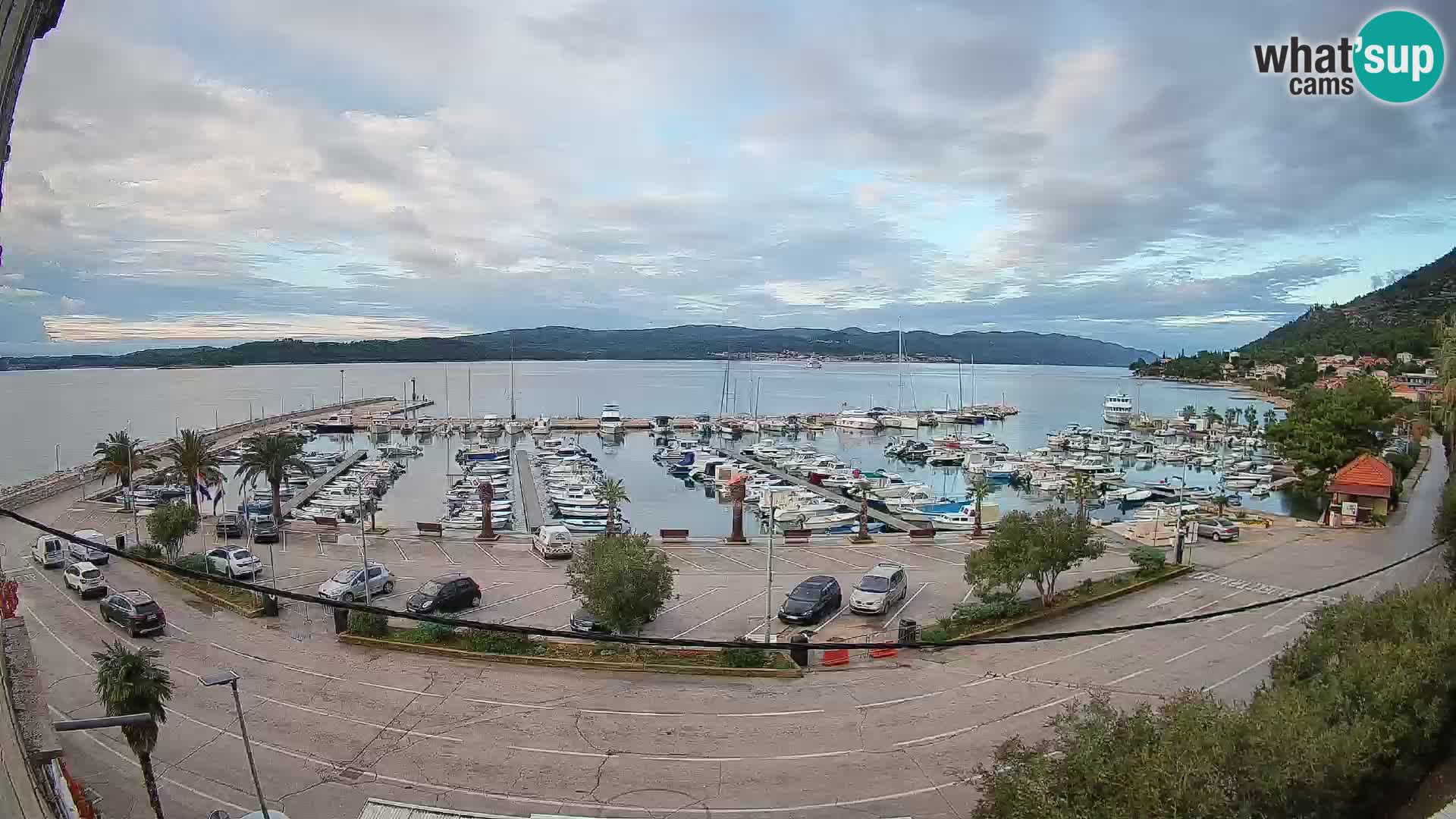 Webcam Orebić Riva – Ferry to Korčula Live