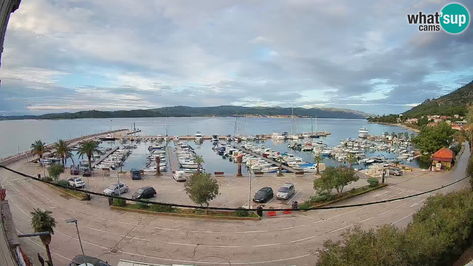 Webcam Orebić Riva – Ferry to Korčula Live