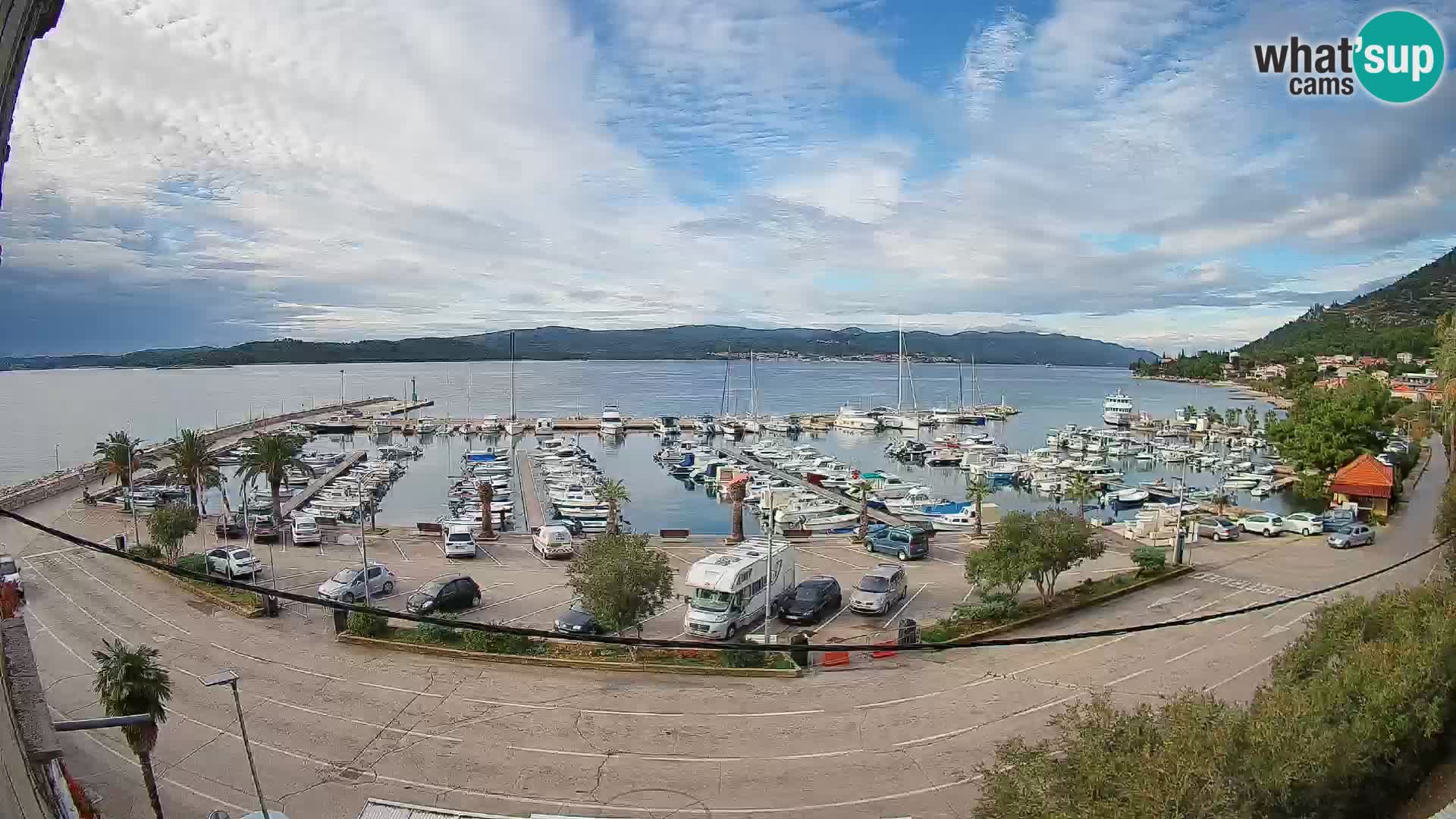 Webcam Orebić Riva – Ferry to Korčula Live