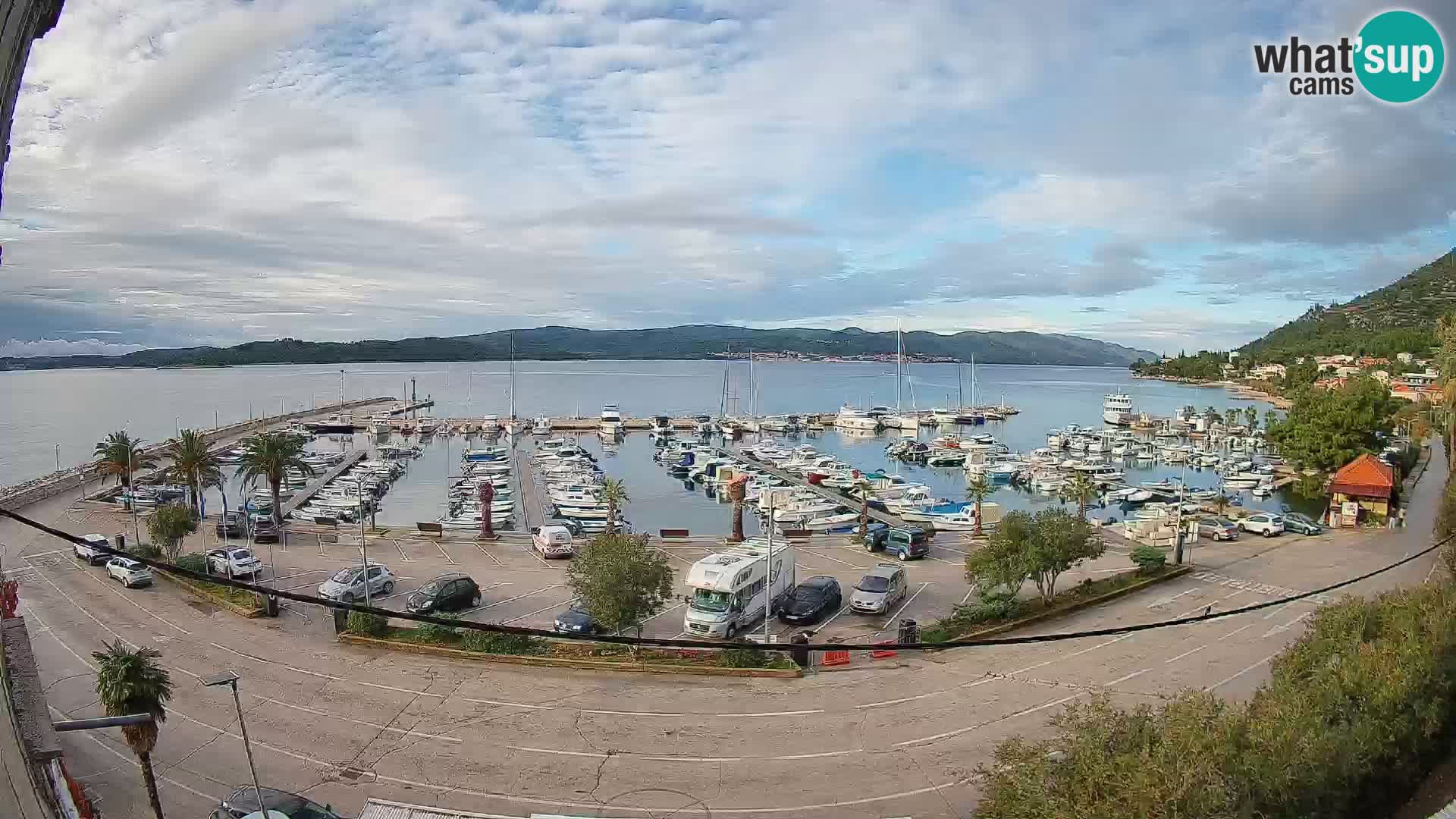 Webcam Orebić Uferpromenade – Fähre nach Korčula Live