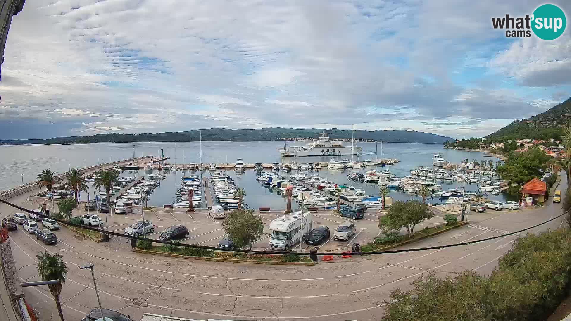 Web kamera Orebić Riva – Trajekt za Korčulu uživo