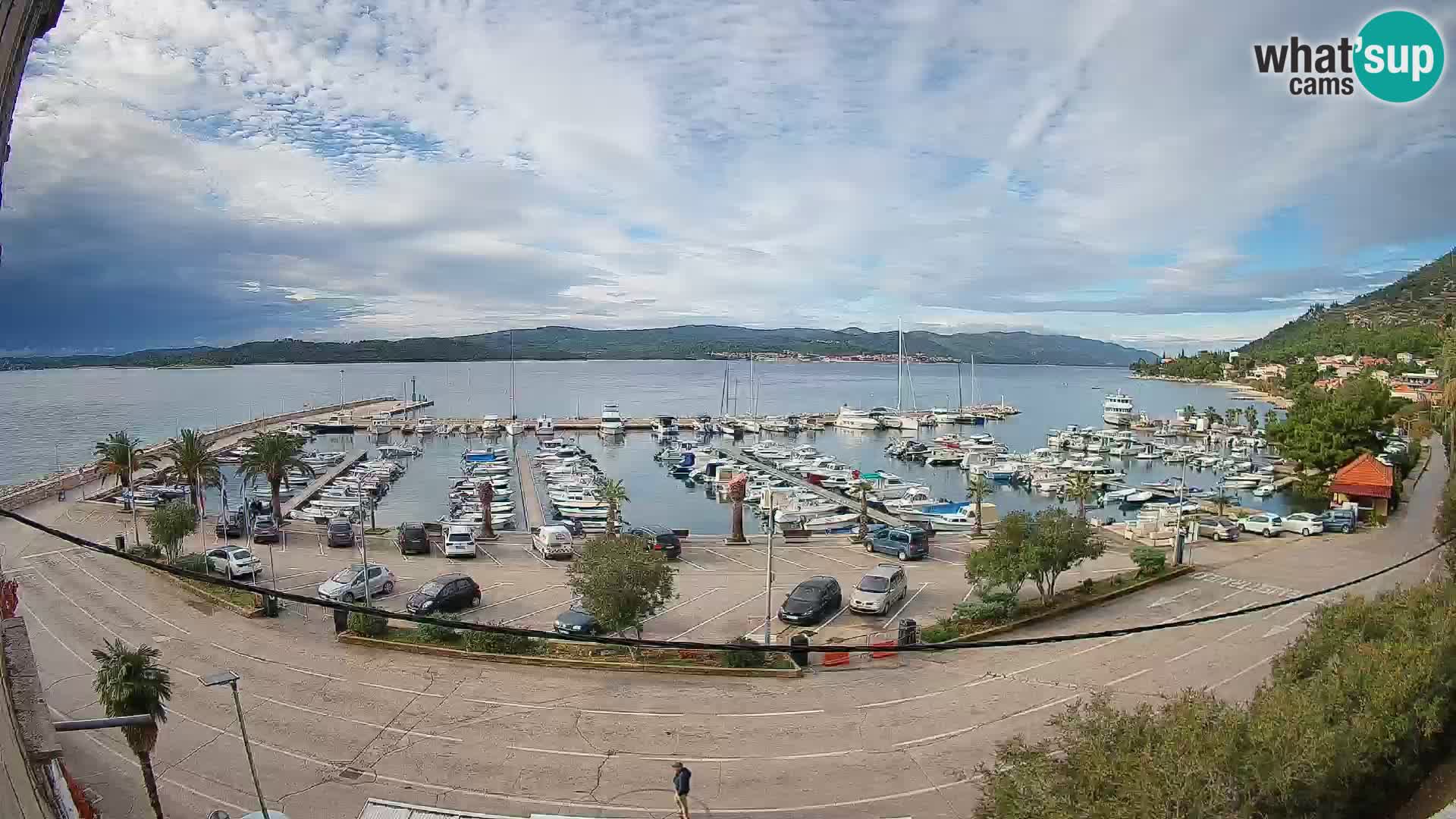 Spletna kamera Orebić Riva – Trajekt za Korčulo v živo