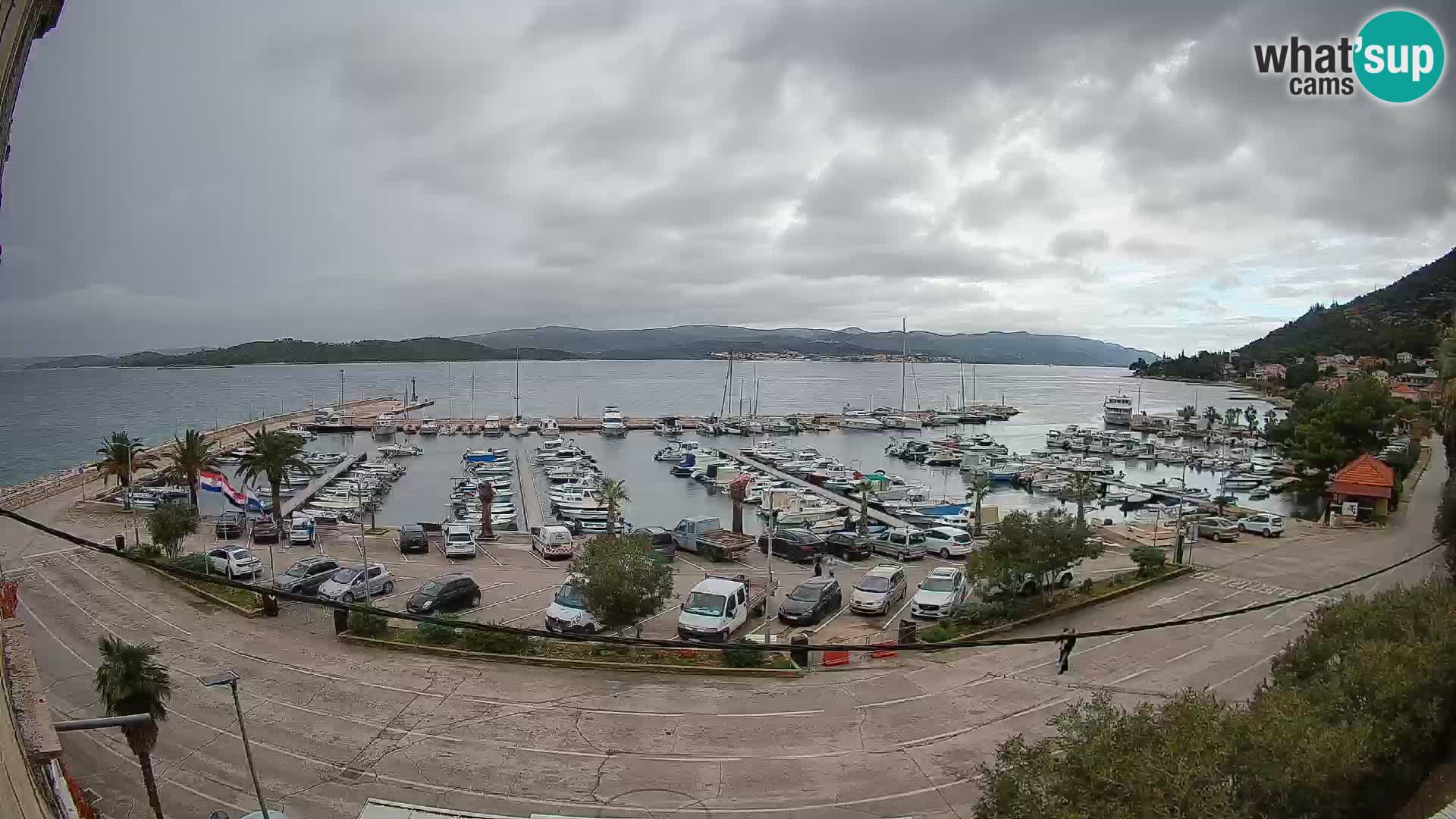 Web kamera Orebić Riva – Trajekt za Korčulu uživo