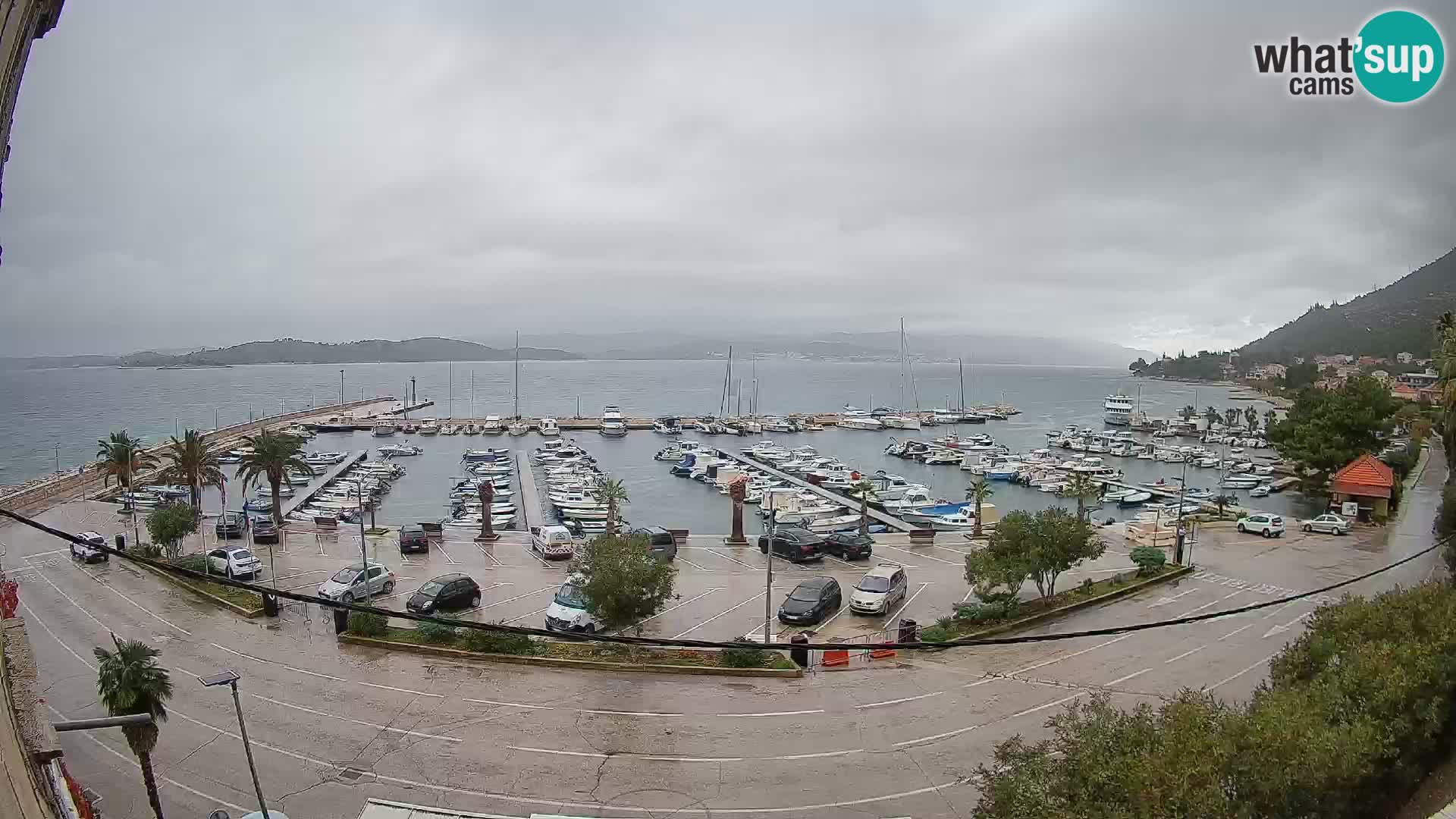 Webcam Orebić Riva – Ferry to Korčula Live